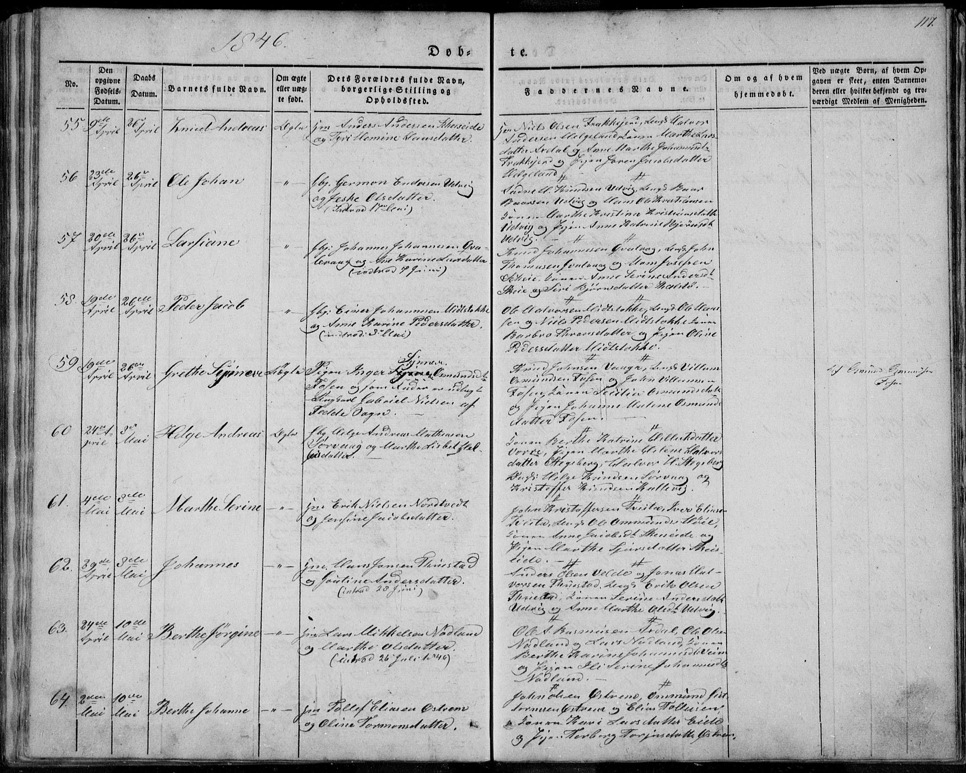 Avaldsnes sokneprestkontor, AV/SAST-A -101851/H/Ha/Haa/L0006: Parish register (official) no. A 6, 1839-1847, p. 117