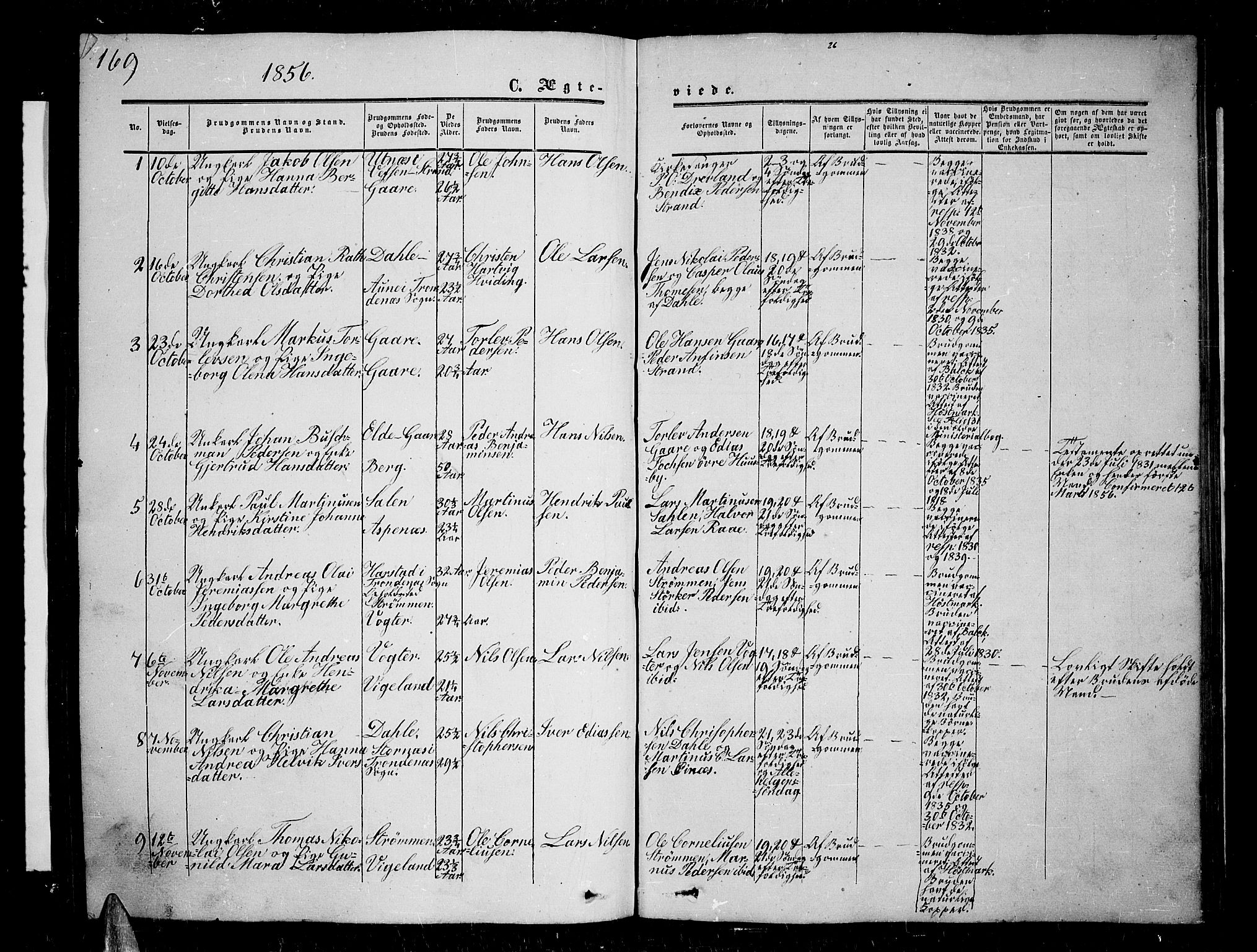 Kvæfjord sokneprestkontor, AV/SATØ-S-1323/G/Ga/Gab/L0003klokker: Parish register (copy) no. 3, 1856-1870, p. 169