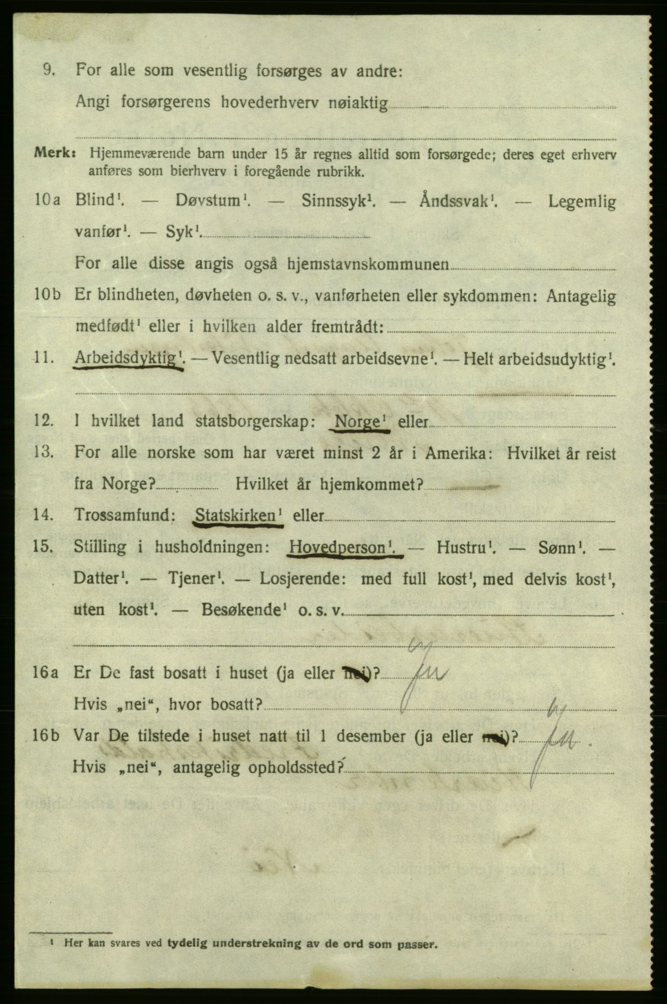 SAO, 1920 census for Fredrikshald, 1920, p. 12798
