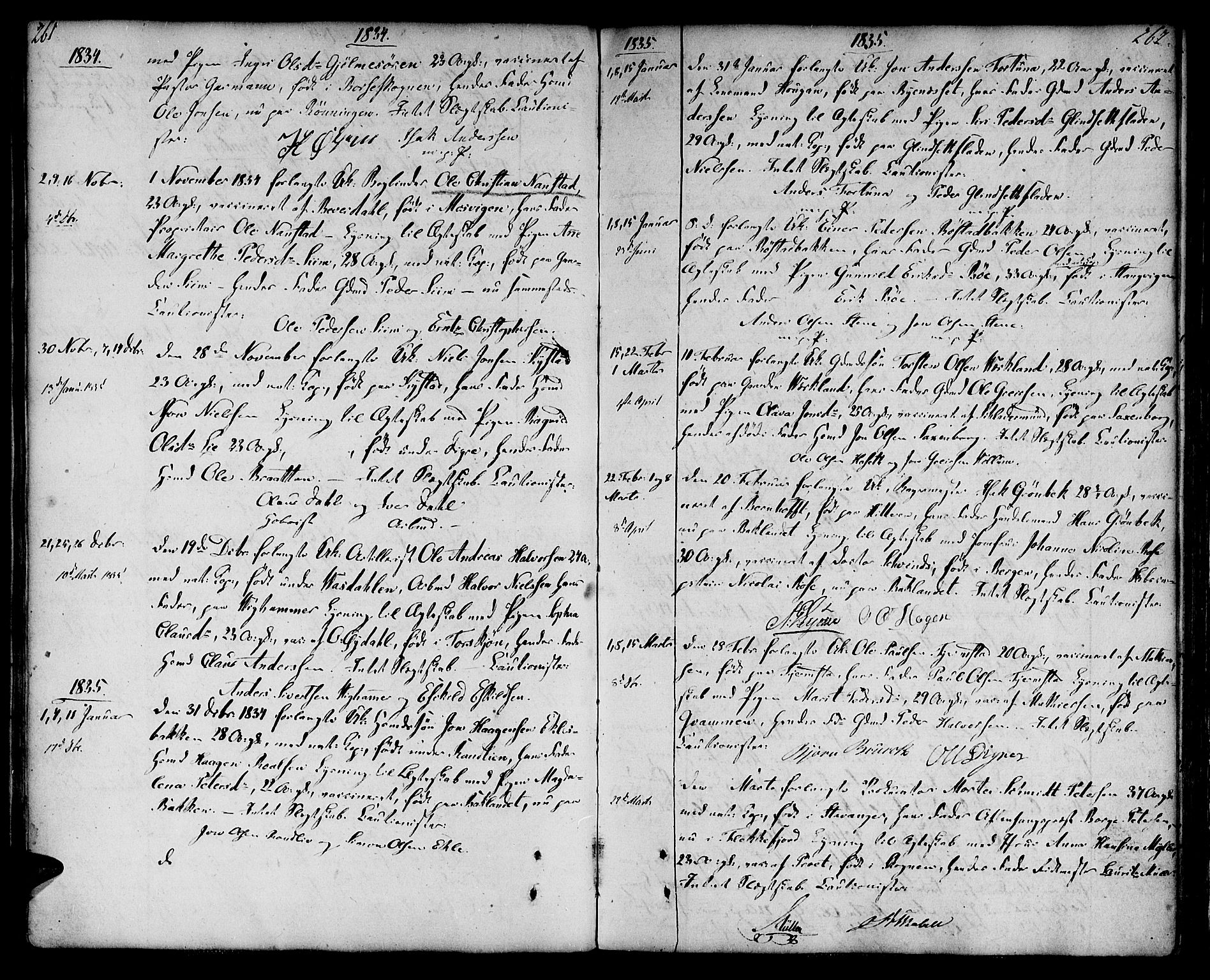 Ministerialprotokoller, klokkerbøker og fødselsregistre - Sør-Trøndelag, SAT/A-1456/604/L0181: Parish register (official) no. 604A02, 1798-1817, p. 261-262