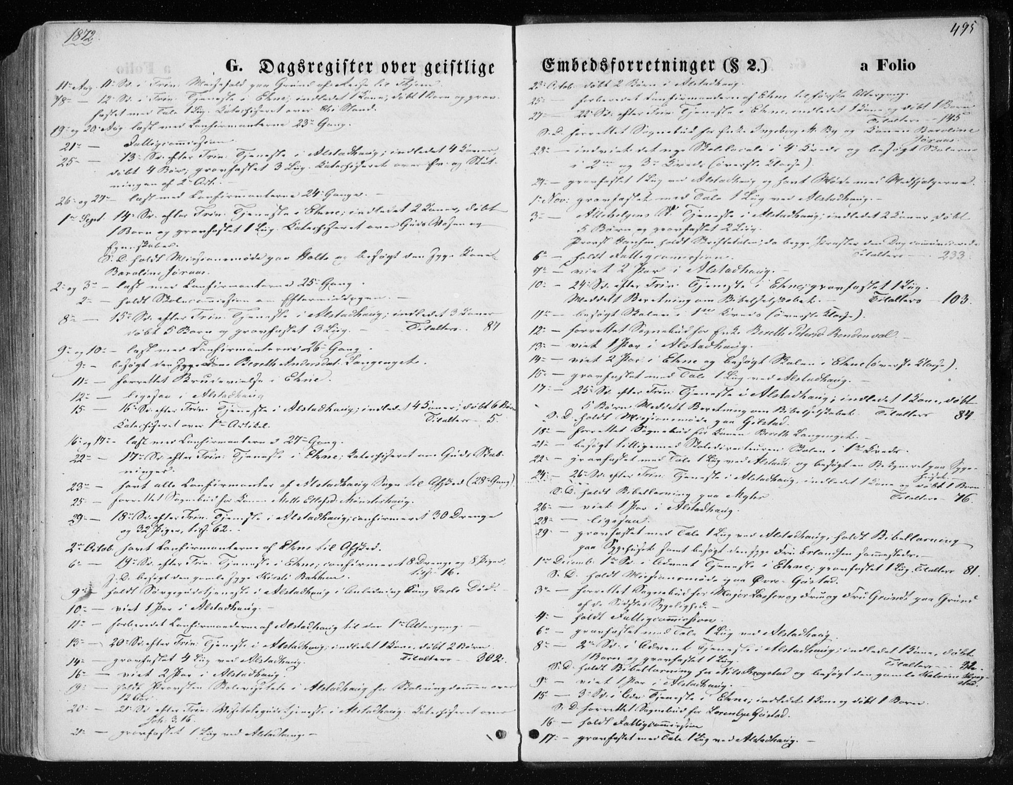 Ministerialprotokoller, klokkerbøker og fødselsregistre - Nord-Trøndelag, AV/SAT-A-1458/717/L0157: Parish register (official) no. 717A08 /1, 1863-1877, p. 495