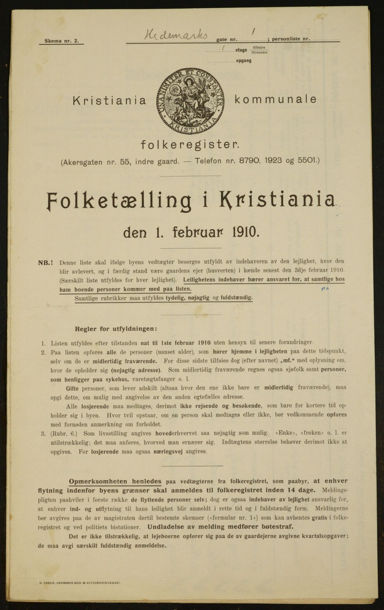 OBA, Municipal Census 1910 for Kristiania, 1910, p. 34573