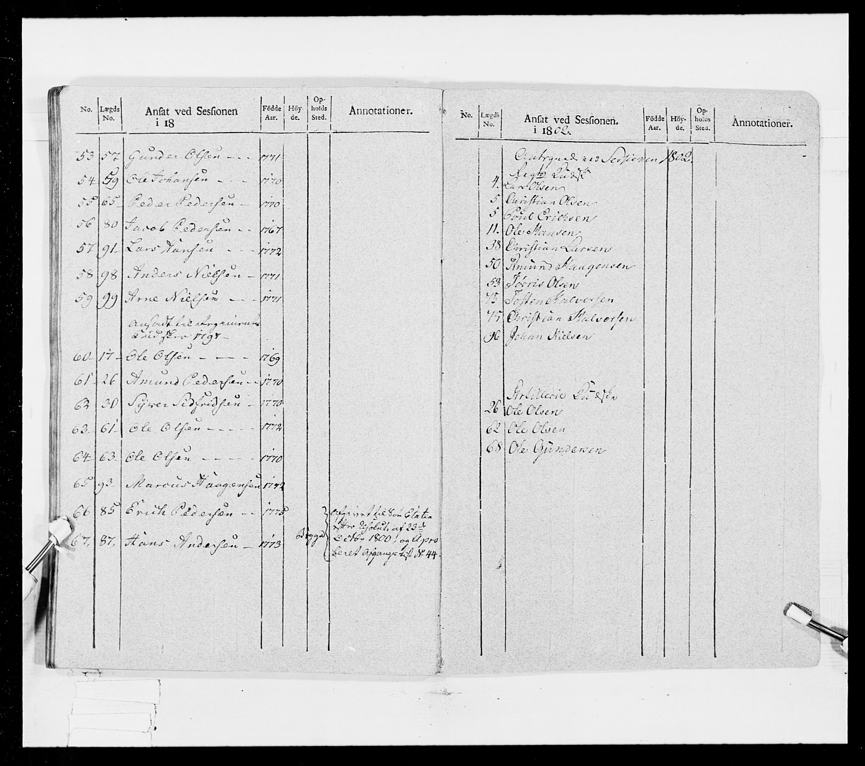 Generalitets- og kommissariatskollegiet, Det kongelige norske kommissariatskollegium, AV/RA-EA-5420/E/Eh/L0025: Skiløperkompaniene, 1766-1803, p. 487