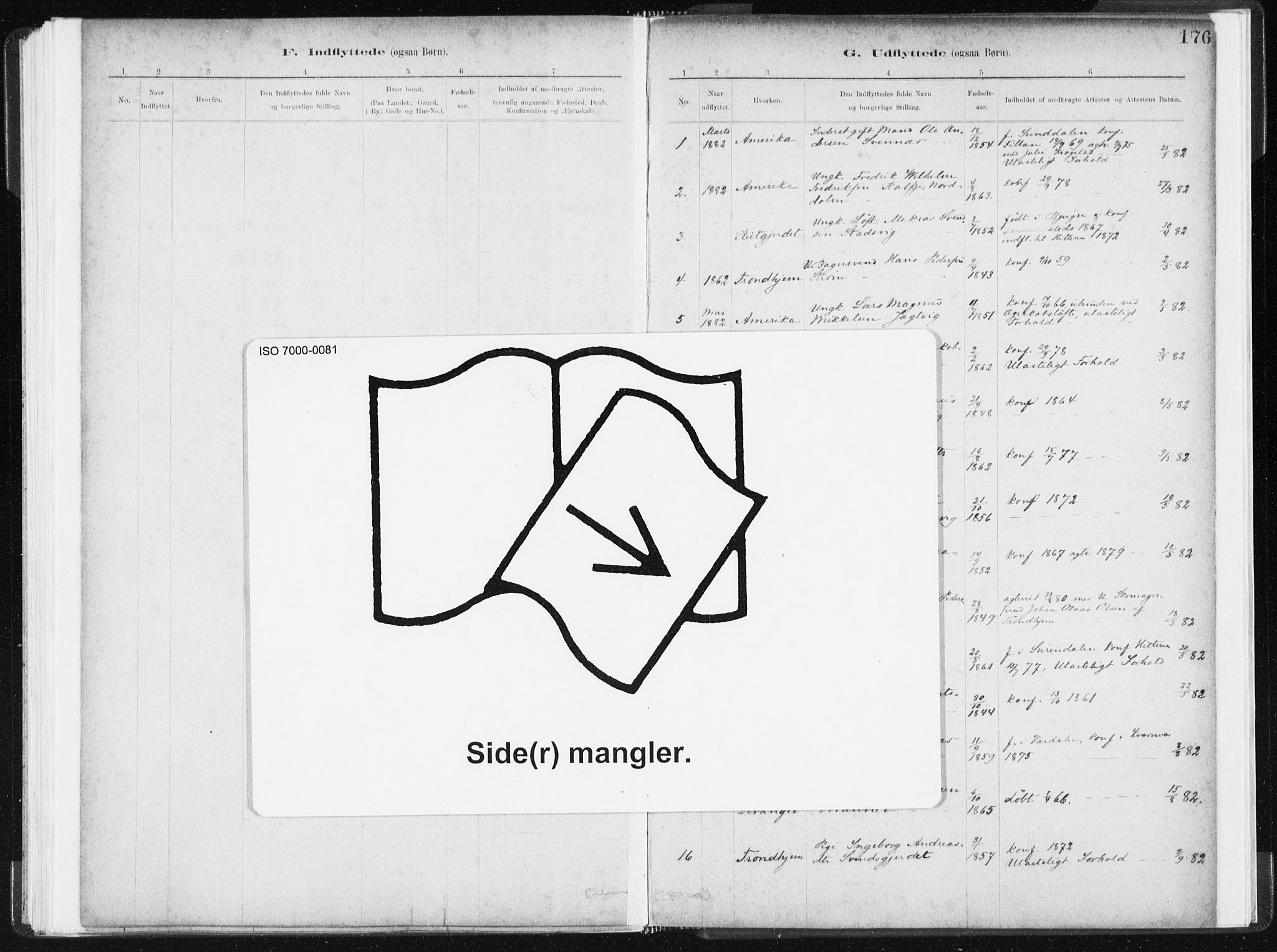 Ministerialprotokoller, klokkerbøker og fødselsregistre - Sør-Trøndelag, AV/SAT-A-1456/634/L0533: Parish register (official) no. 634A09, 1882-1901, p. 176