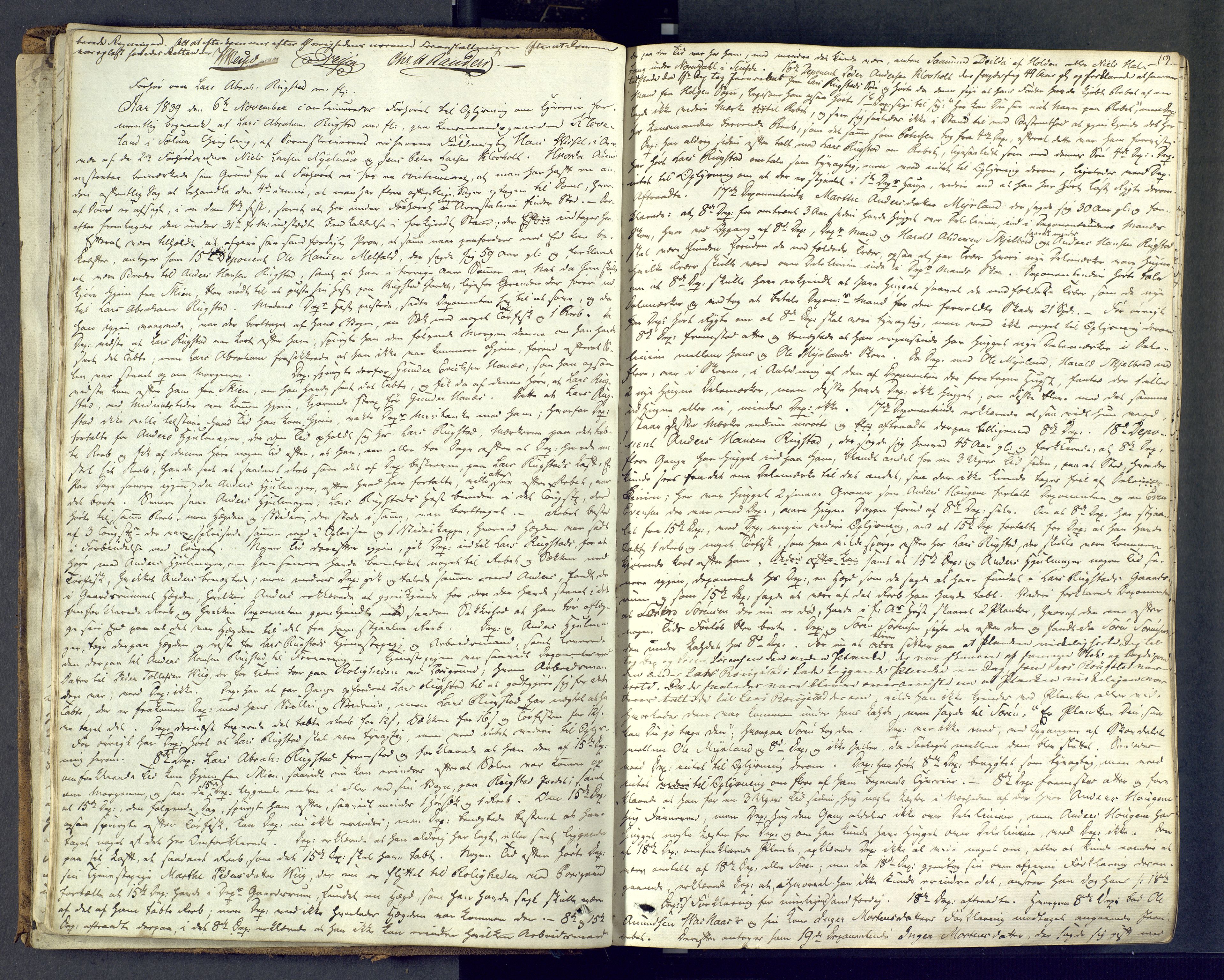 Nedre Telemark sorenskriveri, AV/SAKO-A-135/F/Fc/Fca/L0007: Ekstrarettsprotokoll, 1839-1846, p. 19