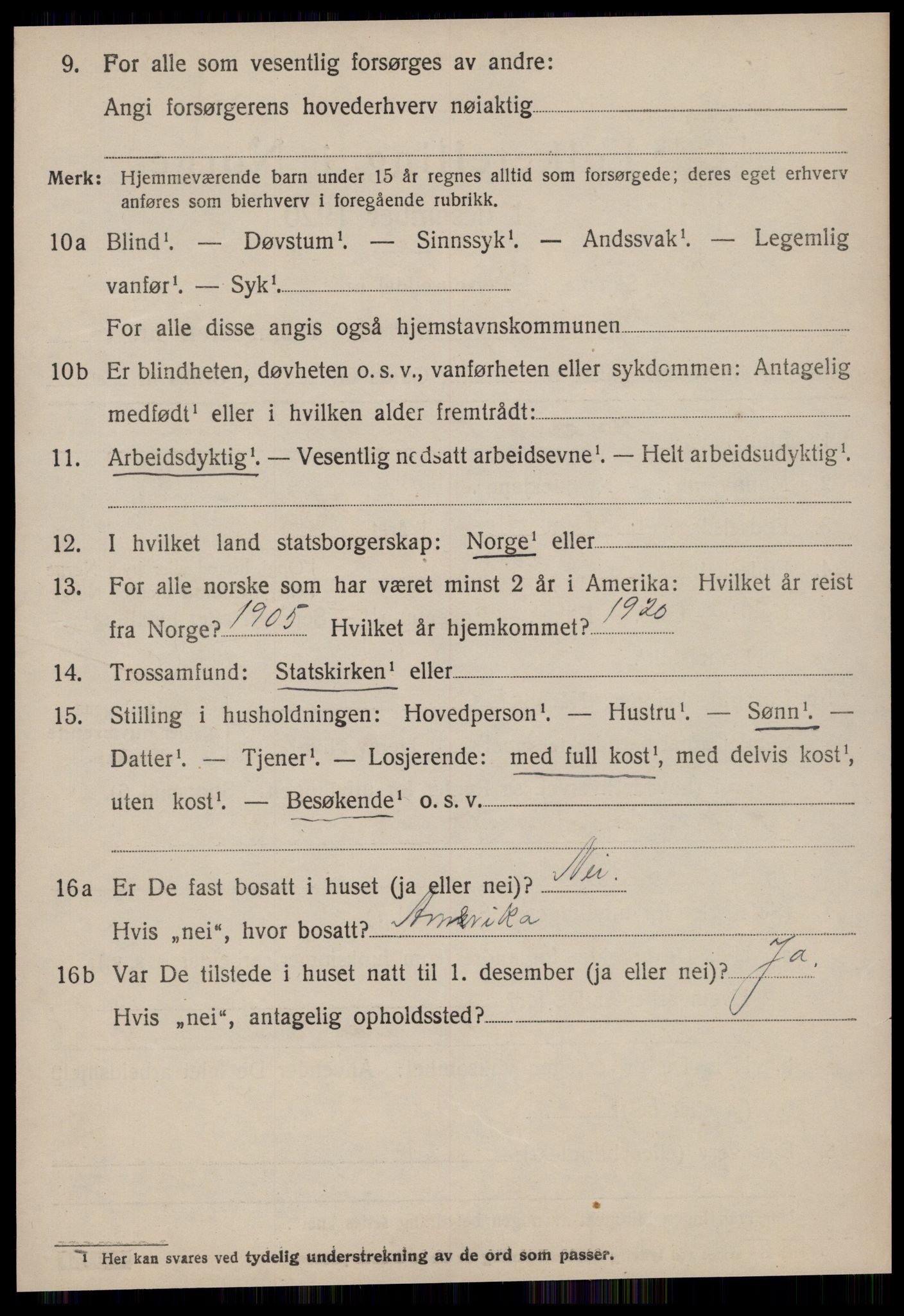 SAT, 1920 census for Edøy, 1920, p. 935