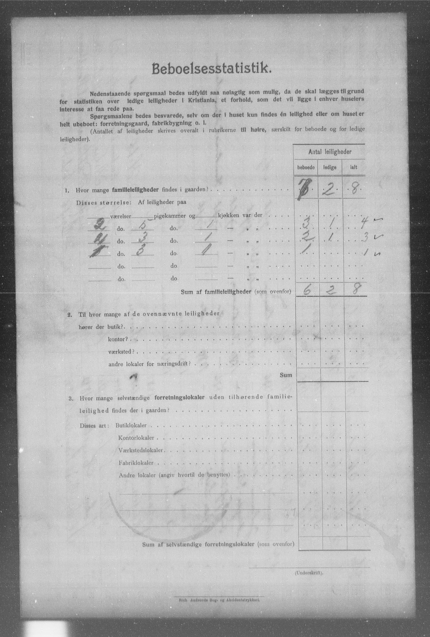 OBA, Municipal Census 1904 for Kristiania, 1904, p. 1202