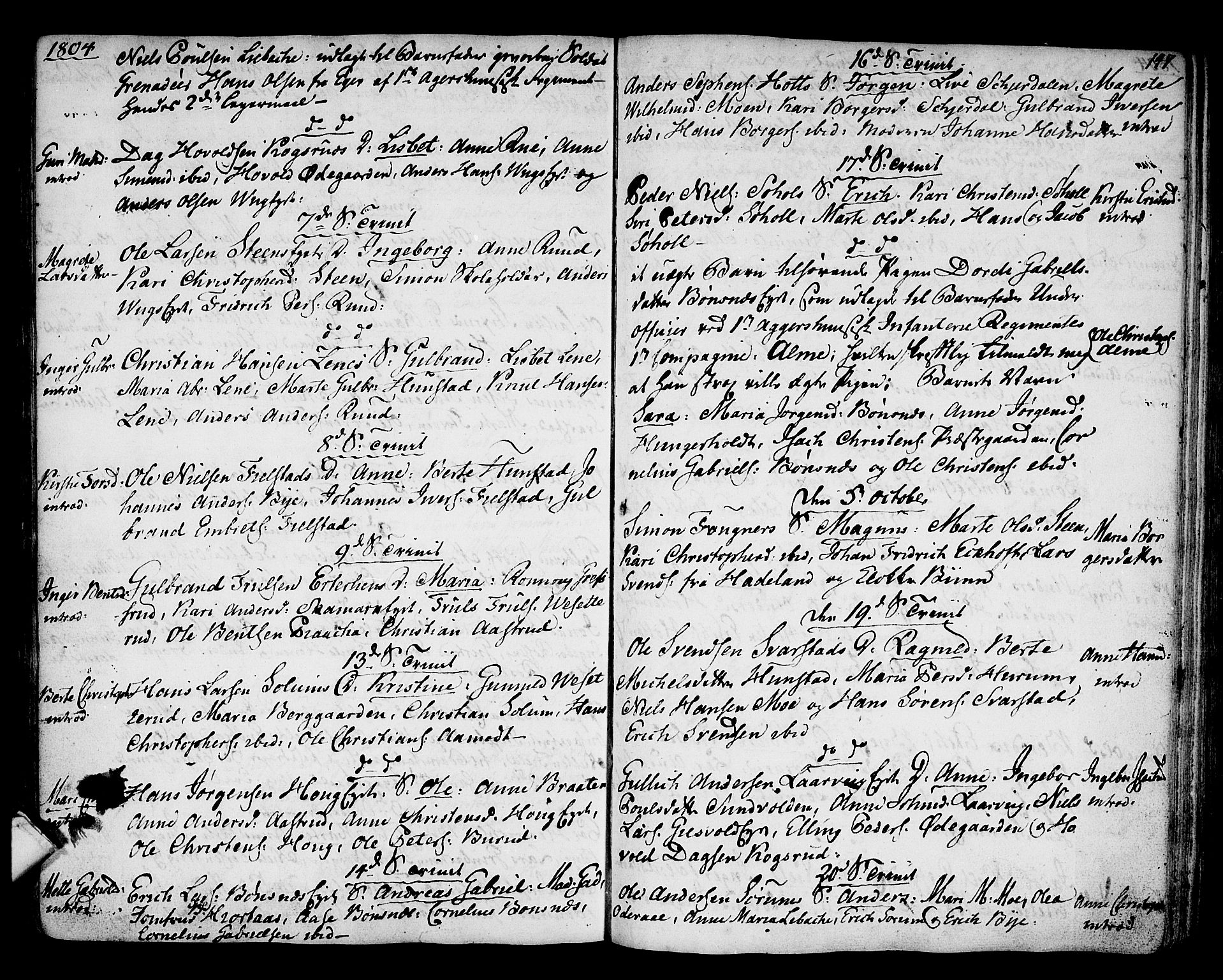 Hole kirkebøker, SAKO/A-228/F/Fa/L0002: Parish register (official) no. I 2, 1766-1814, p. 147