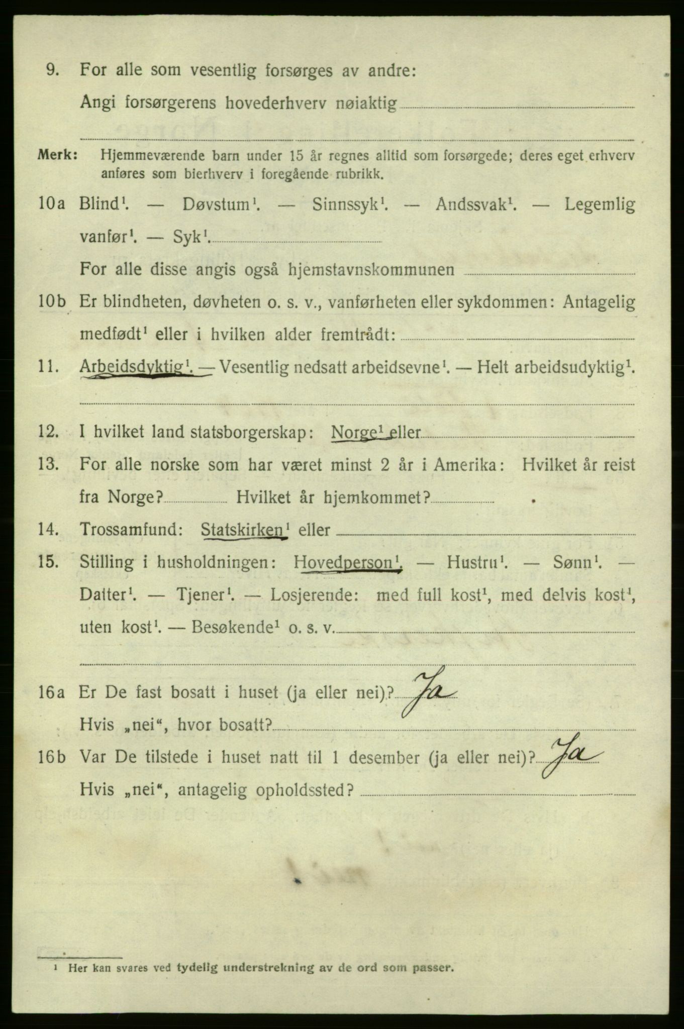 SAO, 1920 census for Fredrikshald, 1920, p. 18438