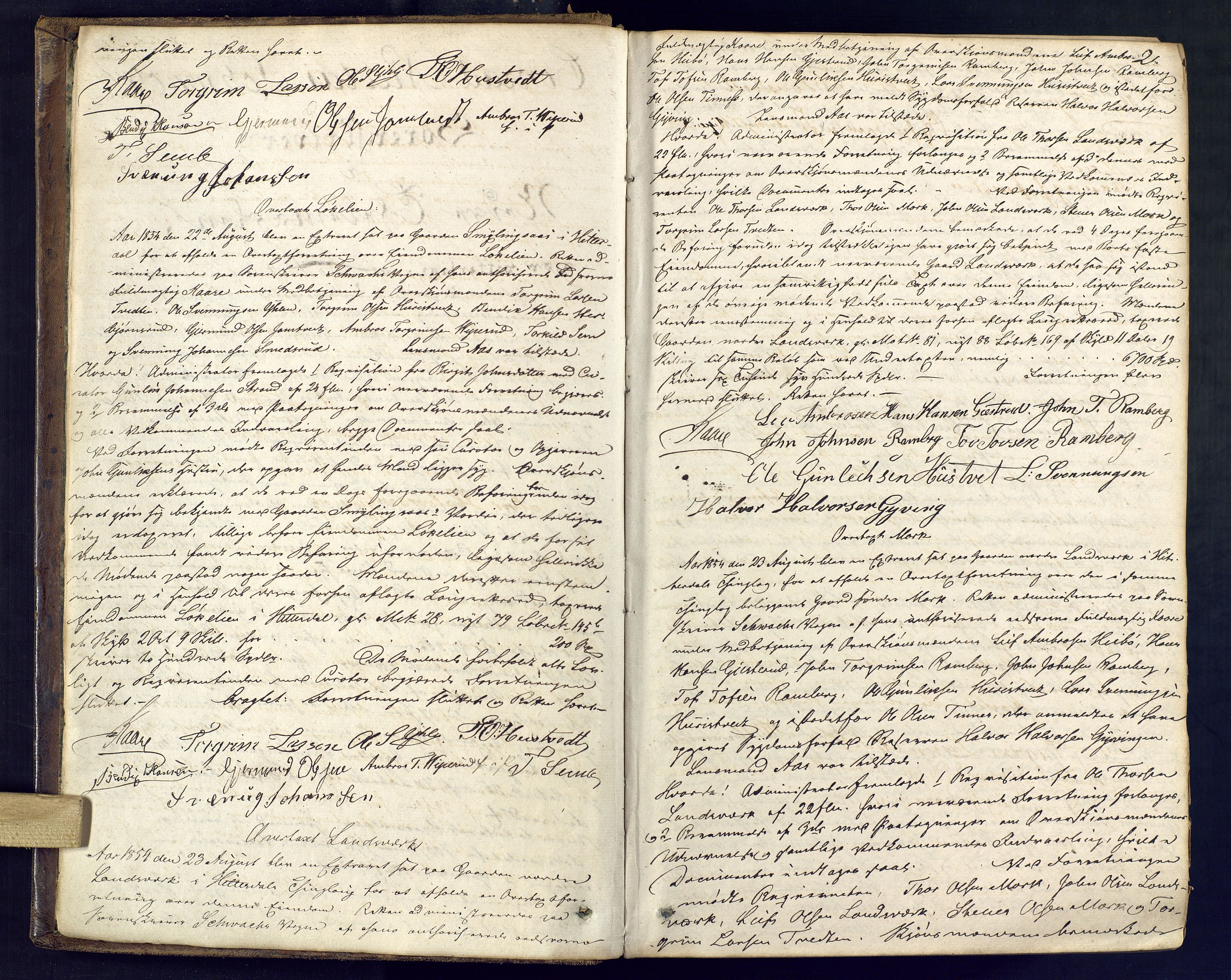 Nedre Telemark sorenskriveri, AV/SAKO-A-135/F/Fc/Fca/L0012: Ekstrarettsprotokoll, 1854-1862, p. 2