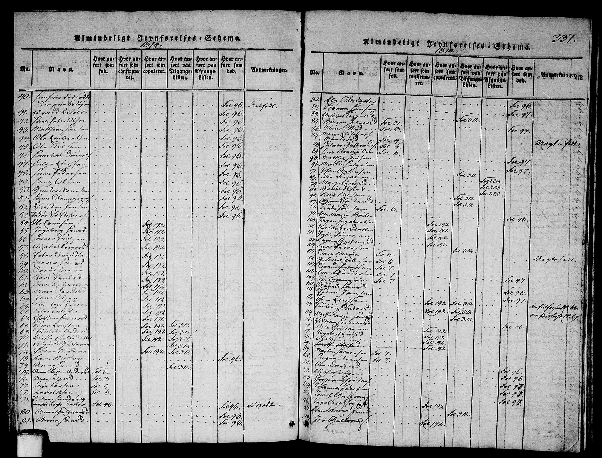 Asker prestekontor Kirkebøker, AV/SAO-A-10256a/G/Ga/L0001: Parish register (copy) no. I 1, 1814-1830, p. 337