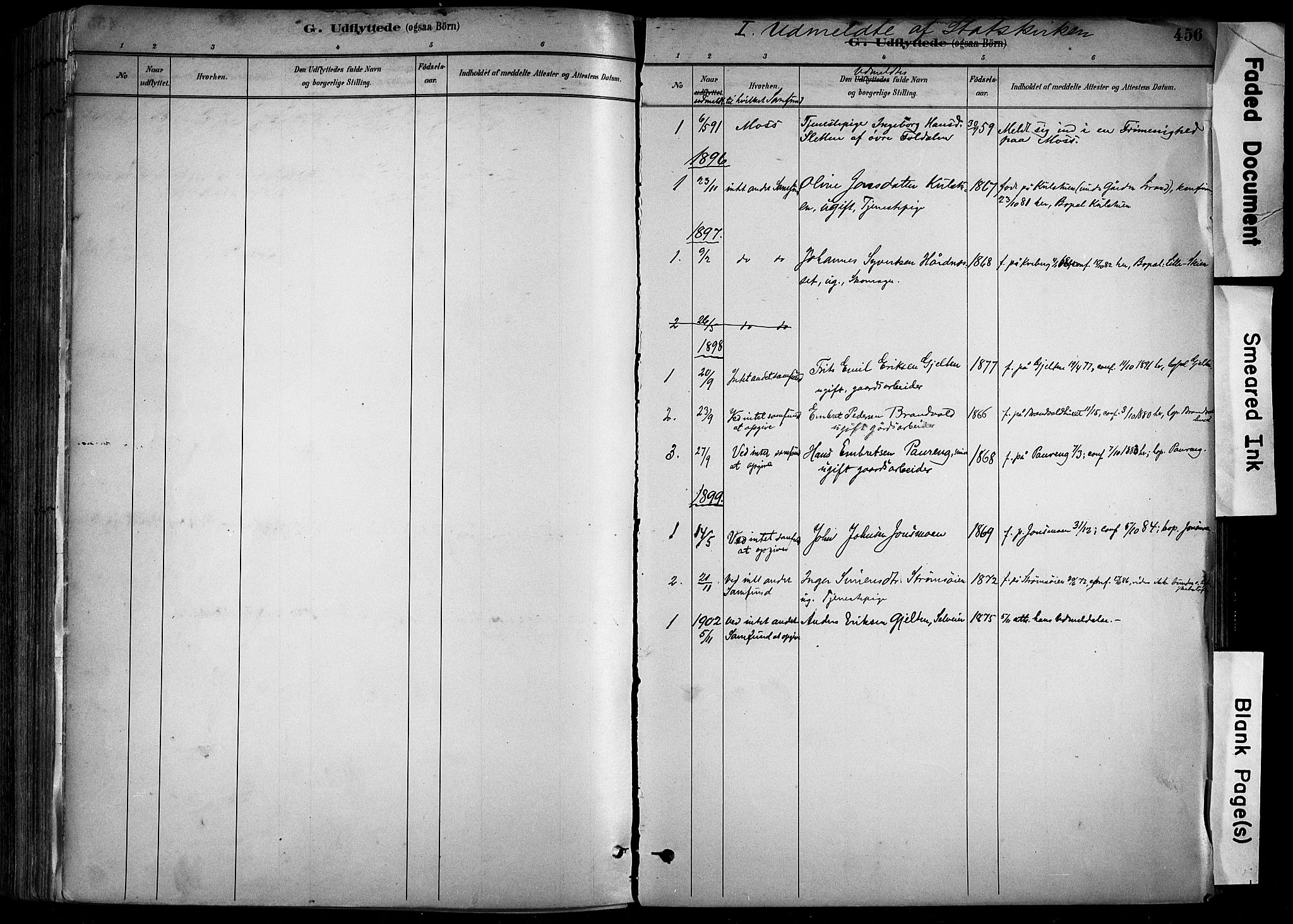 Alvdal prestekontor, SAH/PREST-060/H/Ha/Haa/L0002: Parish register (official) no. 2, 1883-1906, p. 456