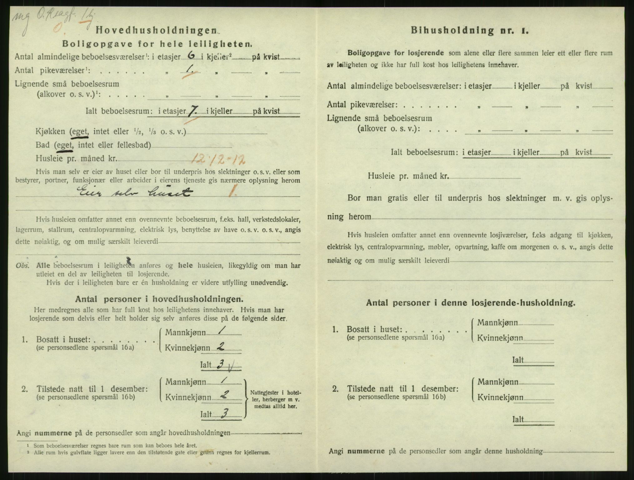 SAT, 1920 census for Levanger town, 1920, p. 487