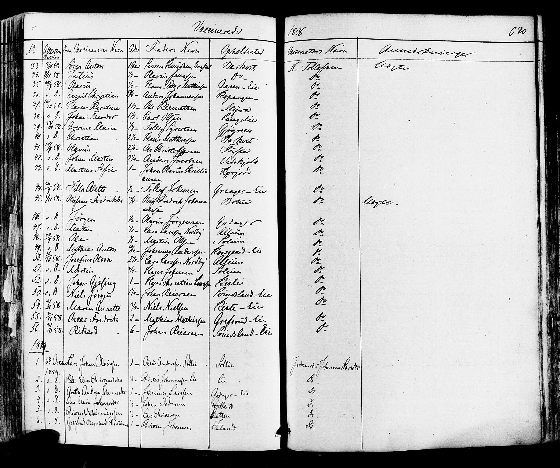 Botne kirkebøker, AV/SAKO-A-340/F/Fa/L0006: Parish register (official) no. I 6, 1836-1877, p. 620