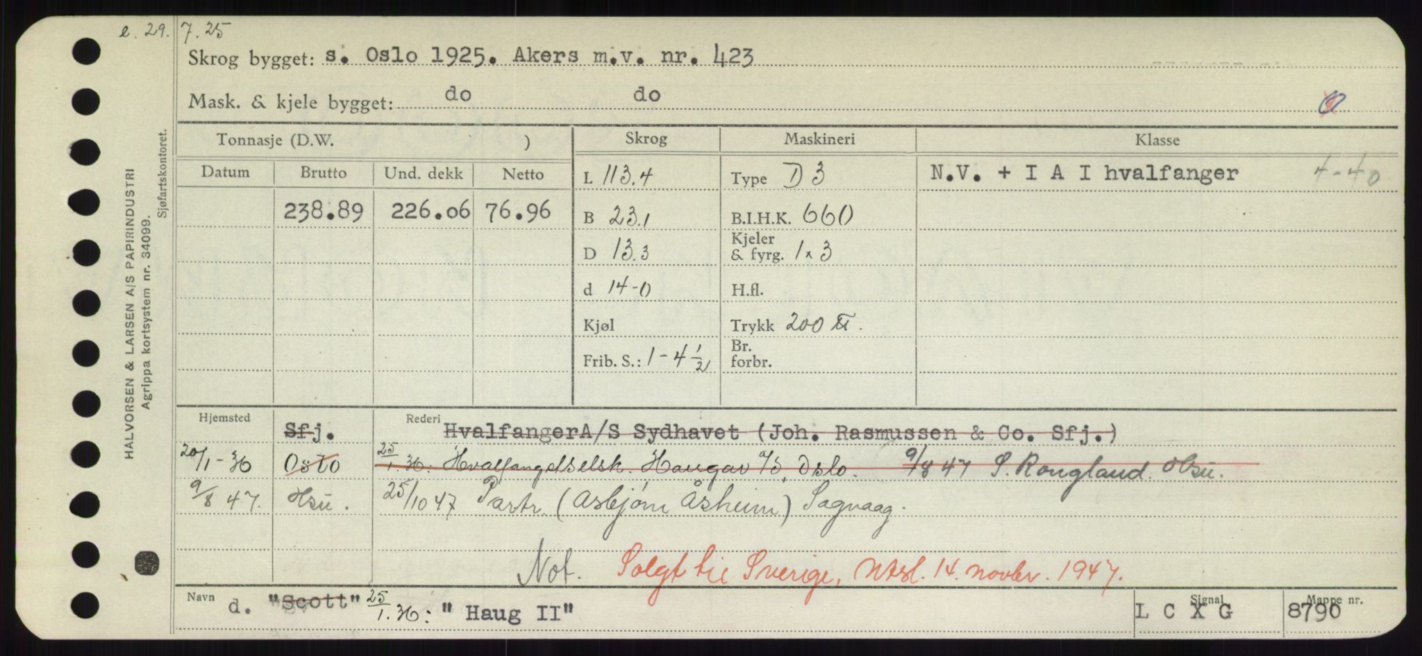 Sjøfartsdirektoratet med forløpere, Skipsmålingen, AV/RA-S-1627/H/Hd/L0014: Fartøy, H-Havl, p. 381