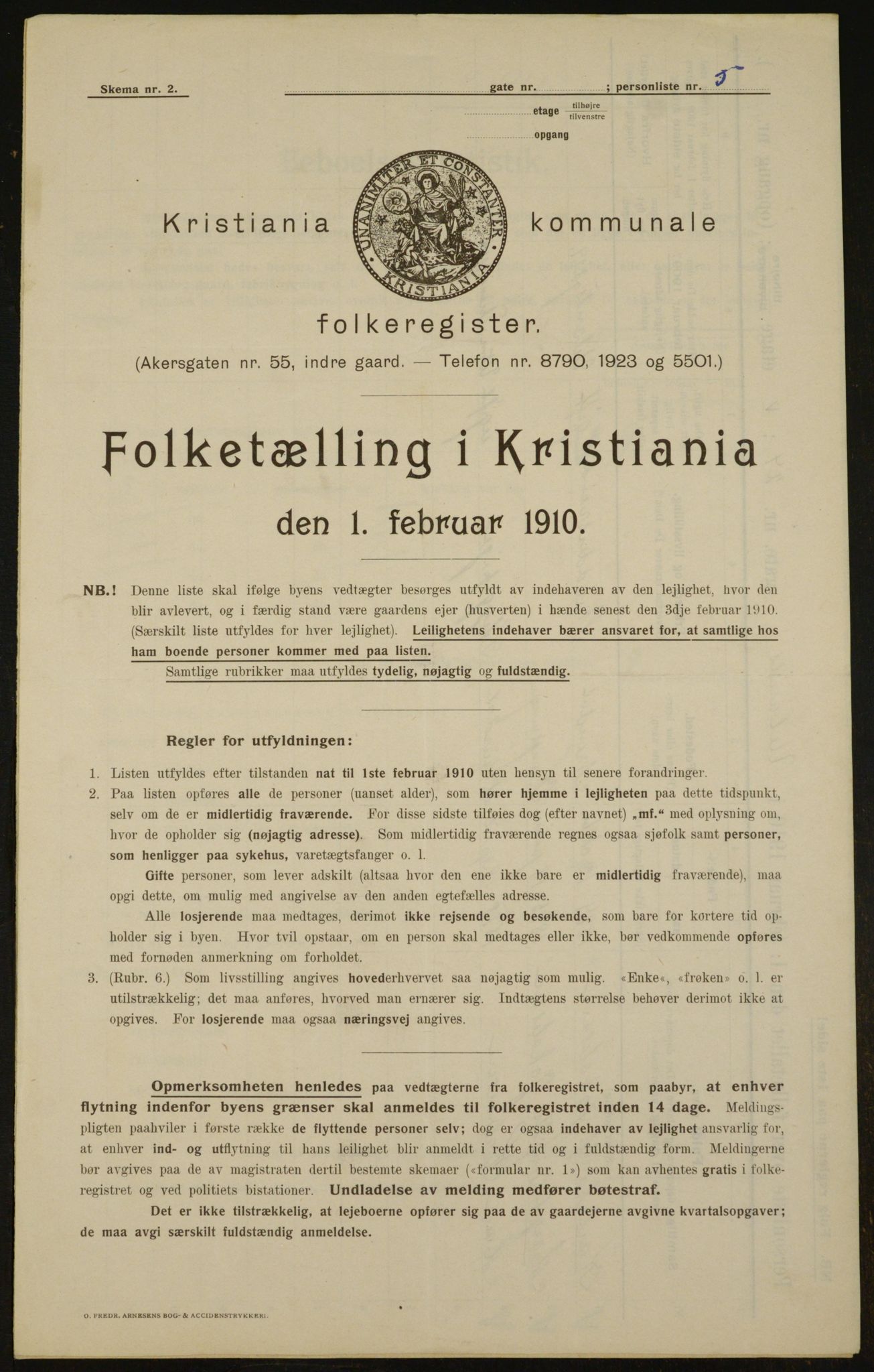 OBA, Municipal Census 1910 for Kristiania, 1910, p. 112549