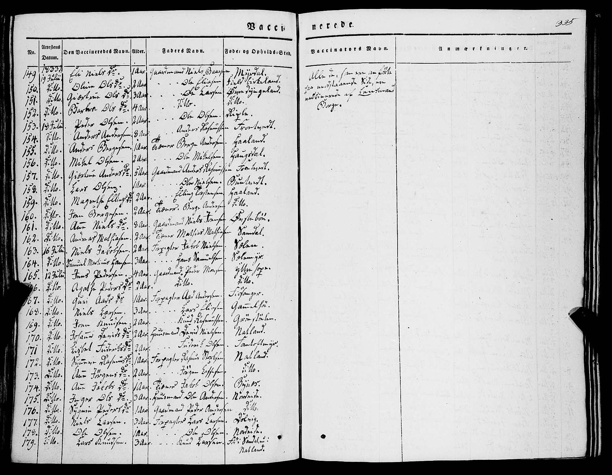 Fana Sokneprestembete, AV/SAB-A-75101/H/Haa/Haaa/L0008: Parish register (official) no. A 8, 1829-1851, p. 335