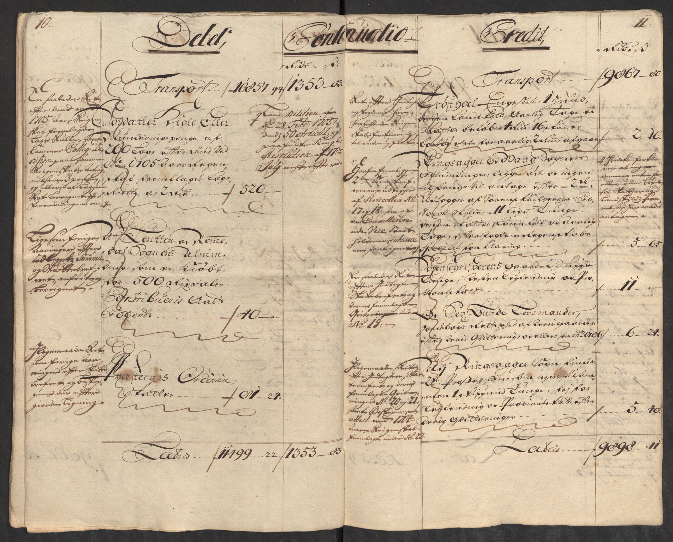 Rentekammeret inntil 1814, Reviderte regnskaper, Fogderegnskap, AV/RA-EA-4092/R16/L1043: Fogderegnskap Hedmark, 1706-1707, p. 310