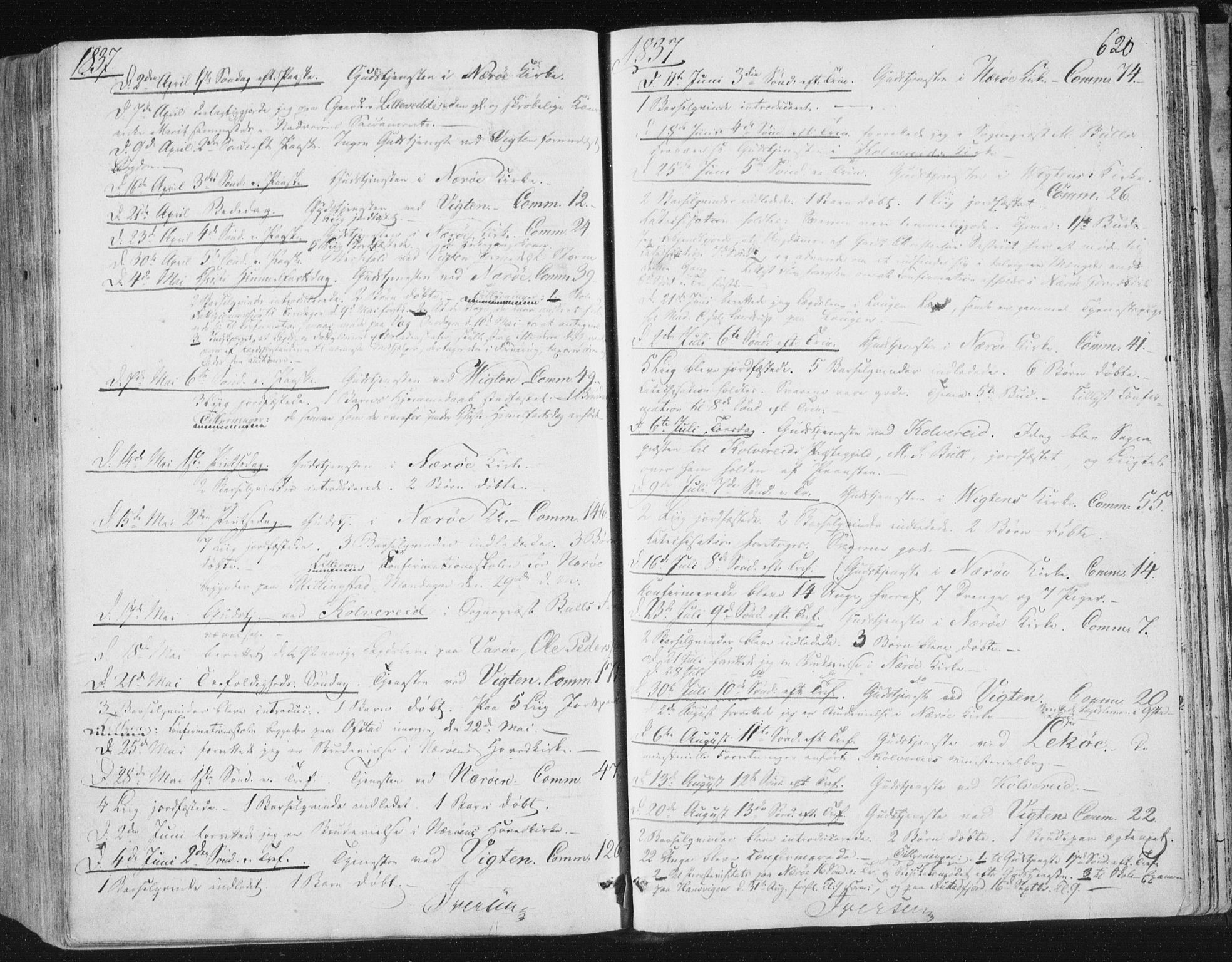 Ministerialprotokoller, klokkerbøker og fødselsregistre - Nord-Trøndelag, SAT/A-1458/784/L0669: Parish register (official) no. 784A04, 1829-1859, p. 620