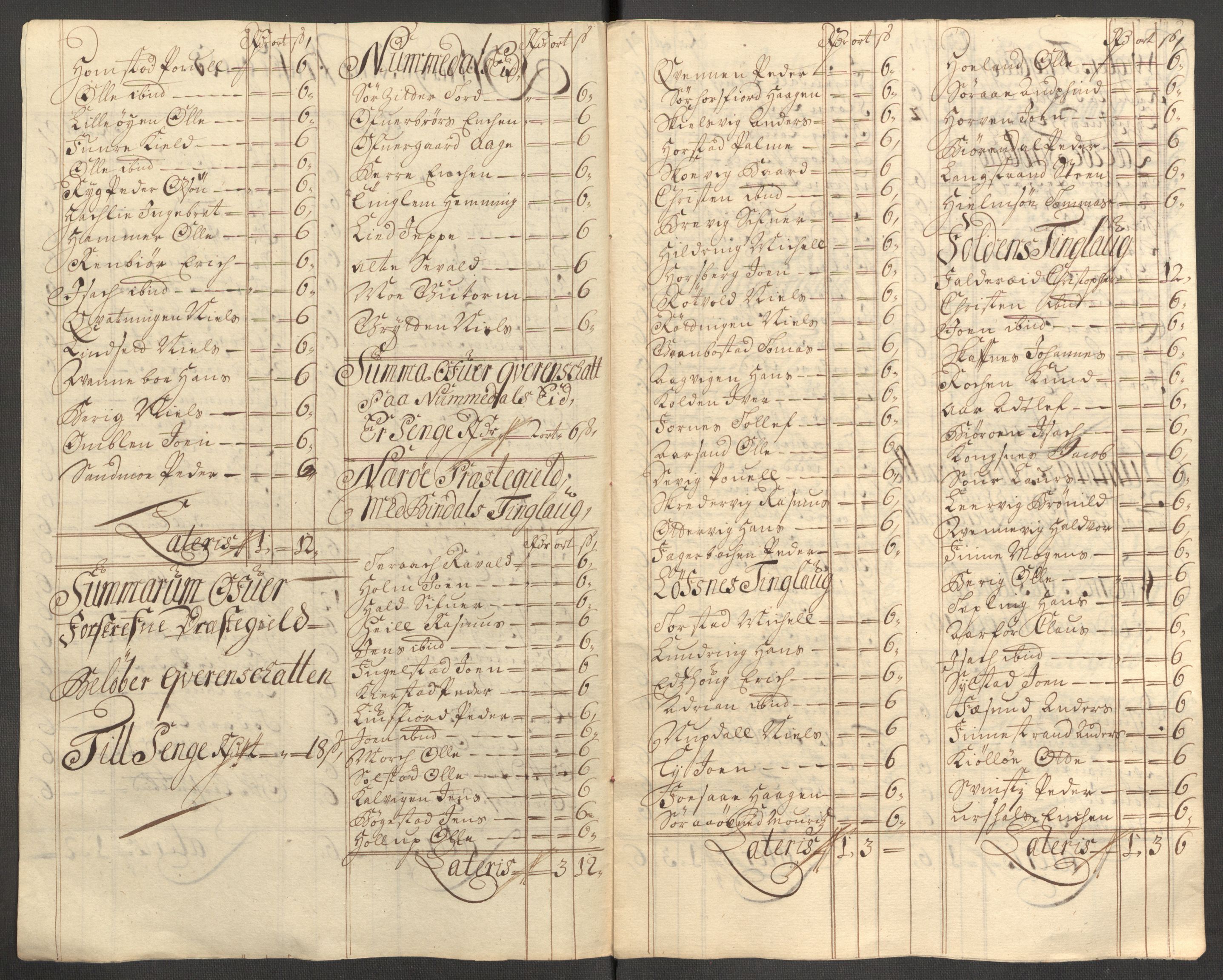 Rentekammeret inntil 1814, Reviderte regnskaper, Fogderegnskap, RA/EA-4092/R64/L4430: Fogderegnskap Namdal, 1707-1708, p. 111