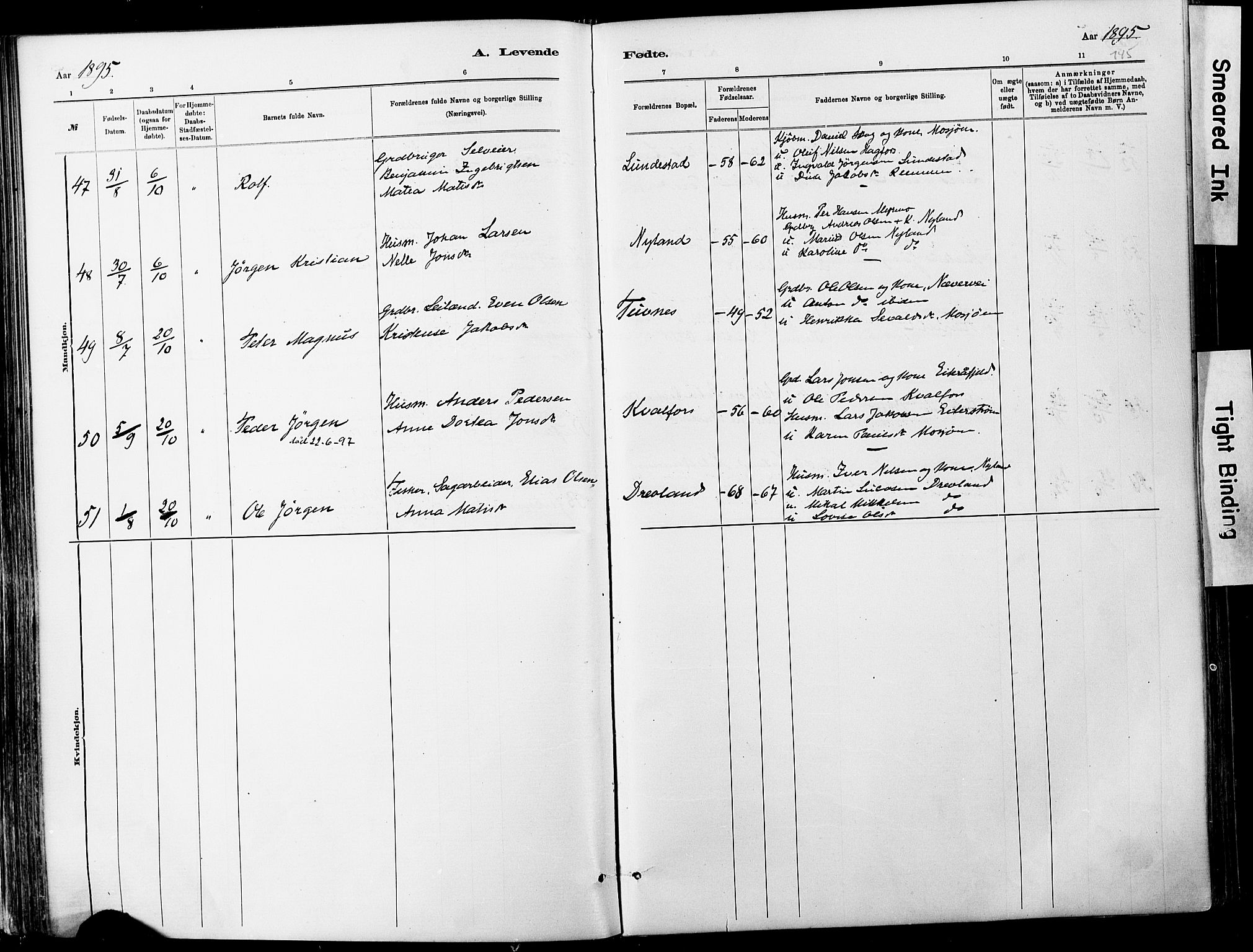 Ministerialprotokoller, klokkerbøker og fødselsregistre - Nordland, SAT/A-1459/820/L0295: Parish register (official) no. 820A16, 1880-1896, p. 145