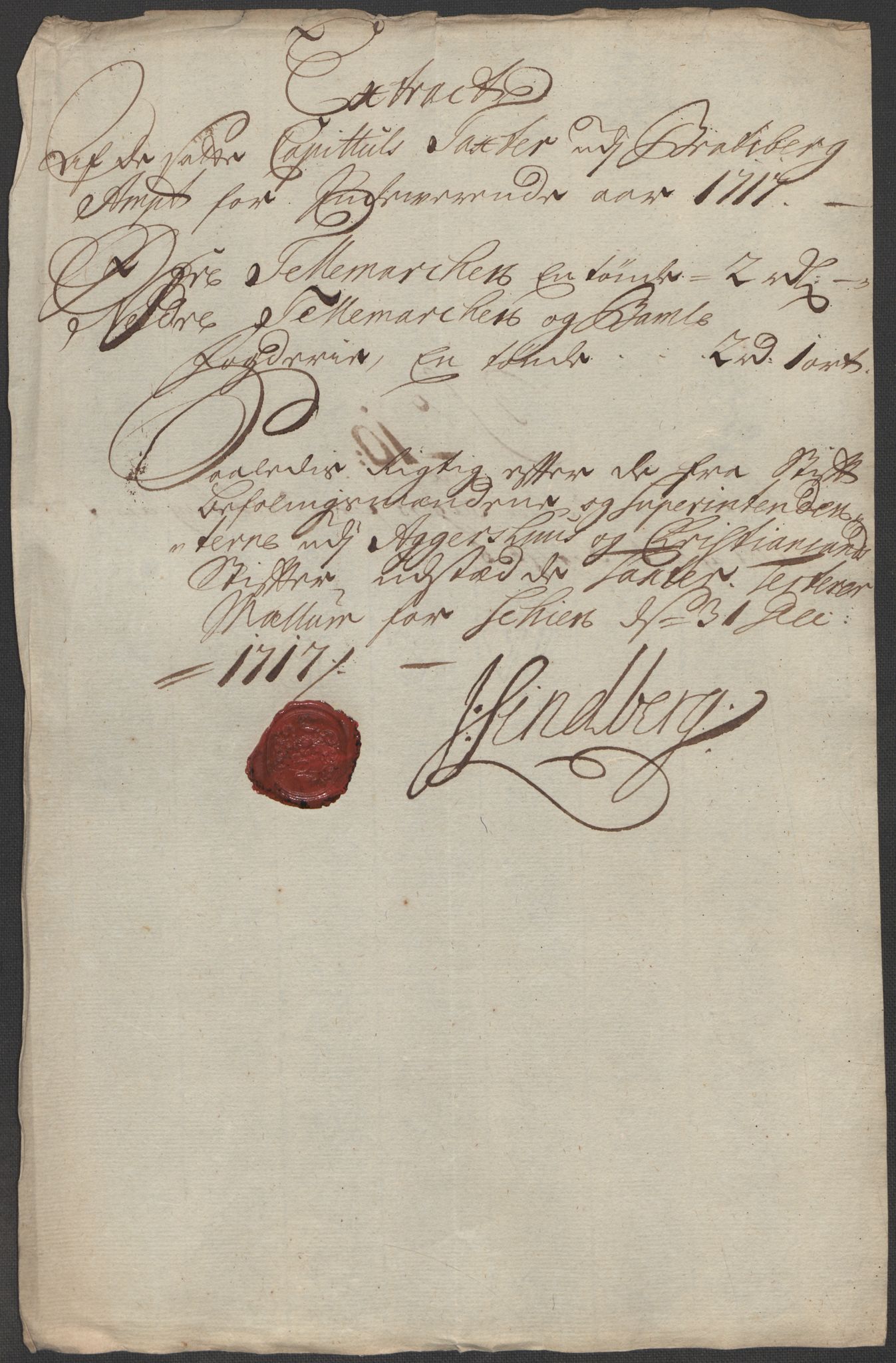 Rentekammeret inntil 1814, Reviderte regnskaper, Fogderegnskap, RA/EA-4092/R36/L2129: Fogderegnskap Øvre og Nedre Telemark og Bamble, 1717, p. 166