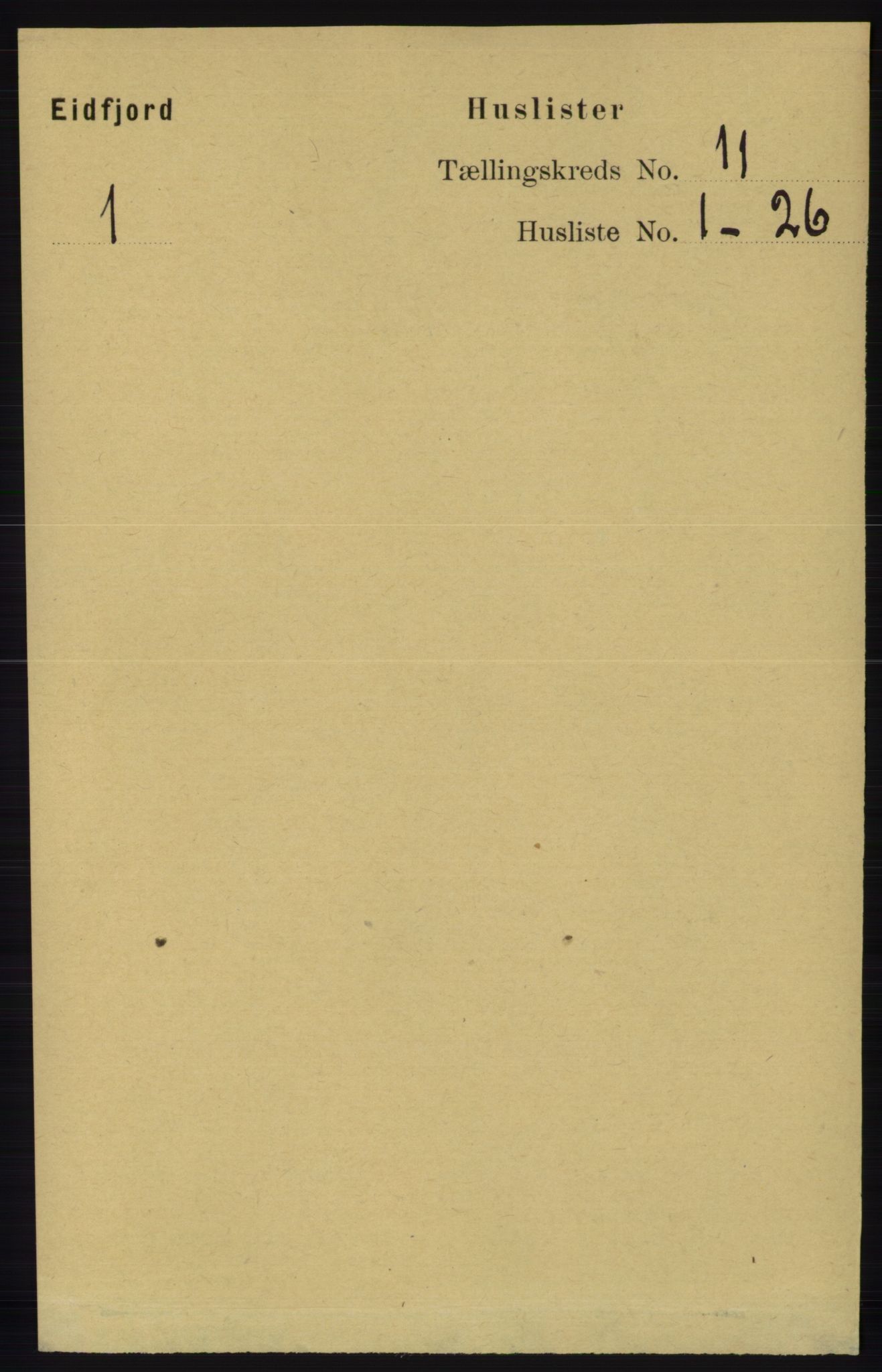 RA, 1891 census for 1233 Ulvik, 1891, p. 3439