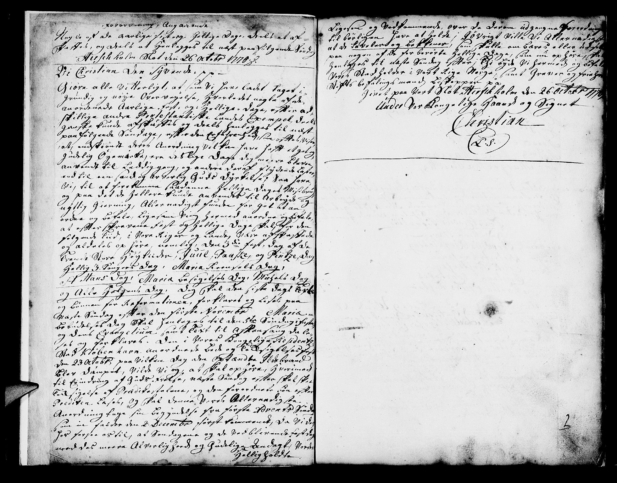 Mariakirken Sokneprestembete, SAB/A-76901/H/Haa/L0001: Parish register (official) no. A 1, 1740-1784, p. 2