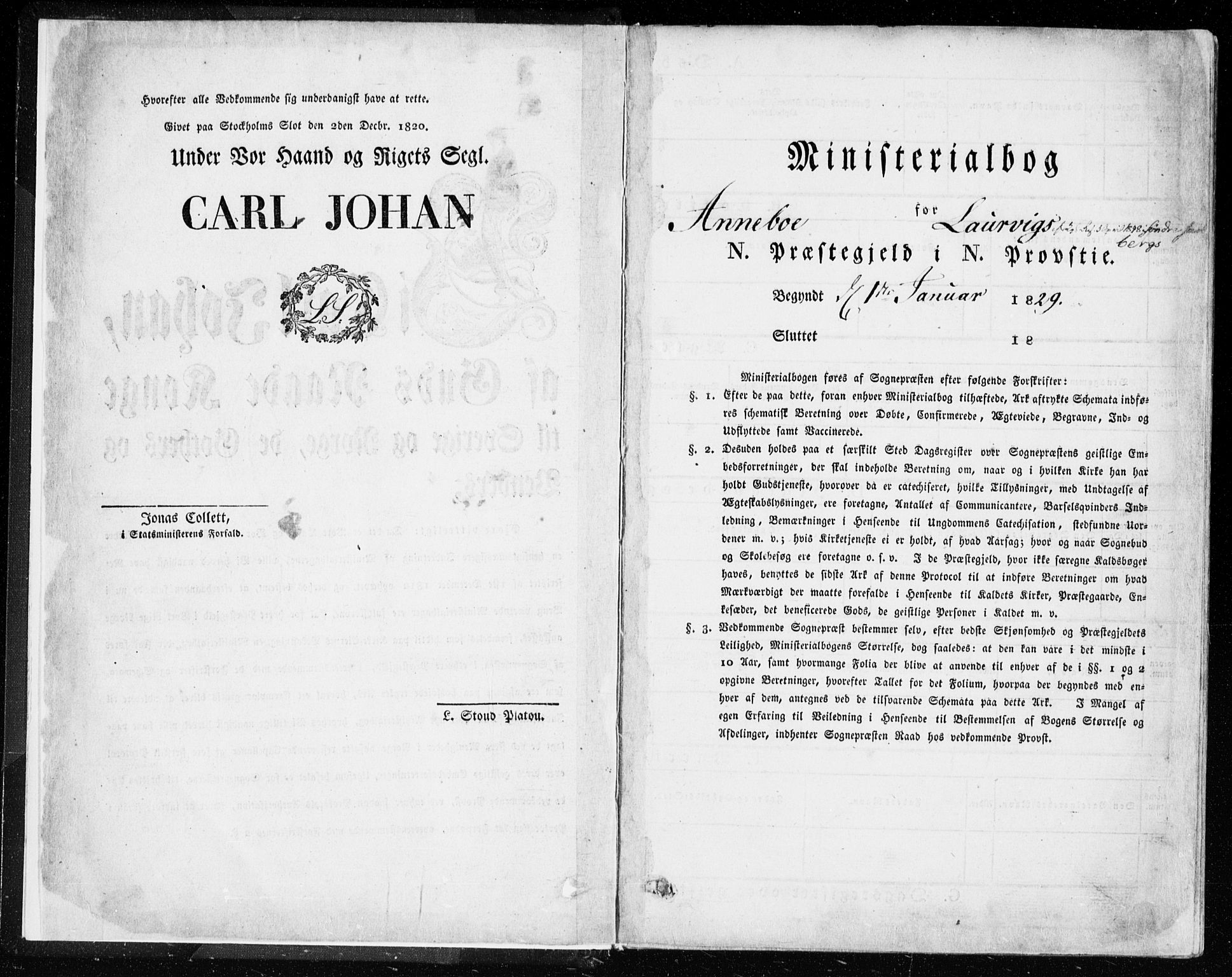 Andebu kirkebøker, AV/SAKO-A-336/F/Fa/L0004: Parish register (official) no. I 4, 1829-1856