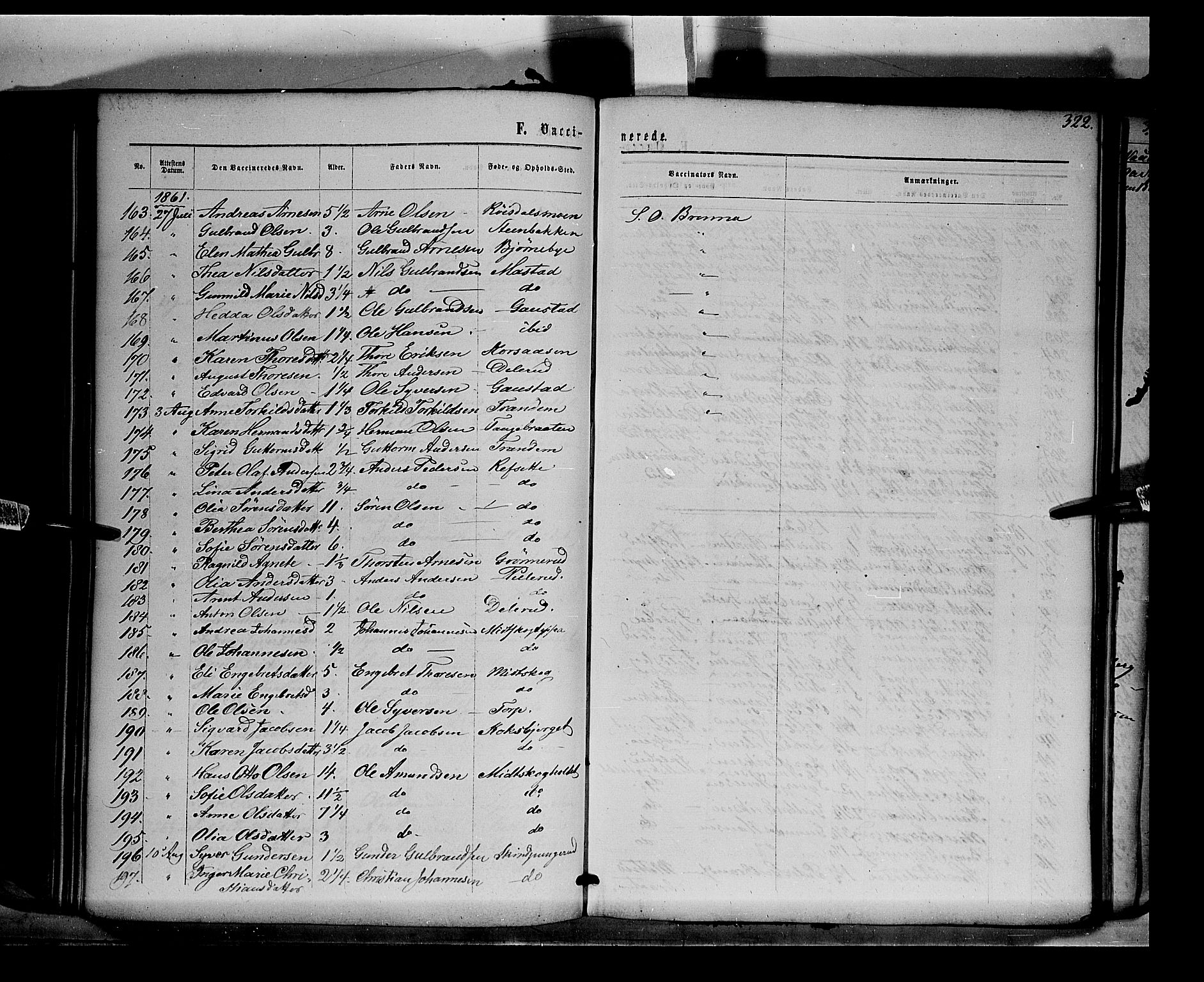 Eidskog prestekontor, AV/SAH-PREST-026/H/Ha/Haa/L0001: Parish register (official) no. 1, 1860-1867, p. 322