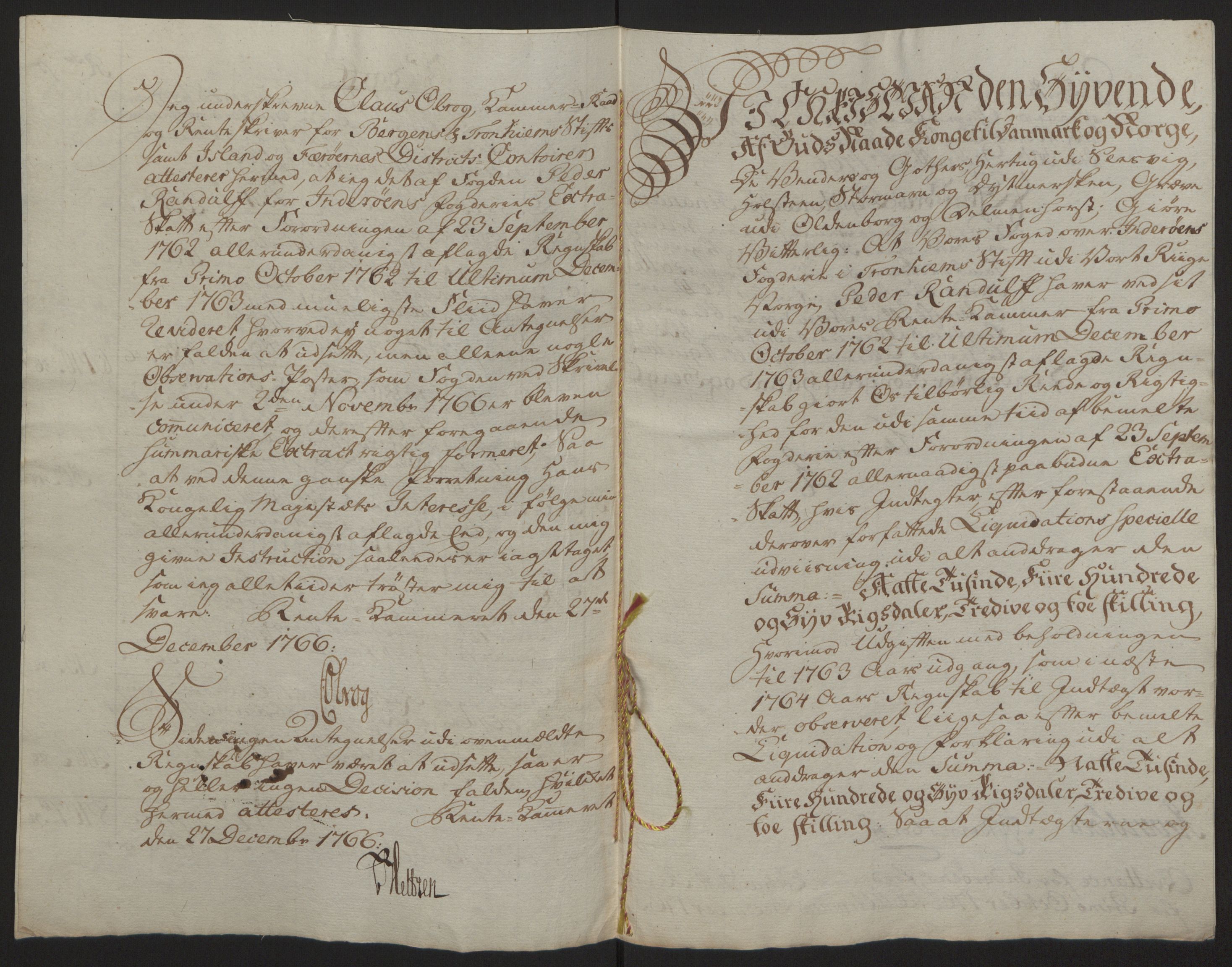 Rentekammeret inntil 1814, Reviderte regnskaper, Fogderegnskap, AV/RA-EA-4092/R63/L4420: Ekstraskatten Inderøy, 1762-1772, p. 12