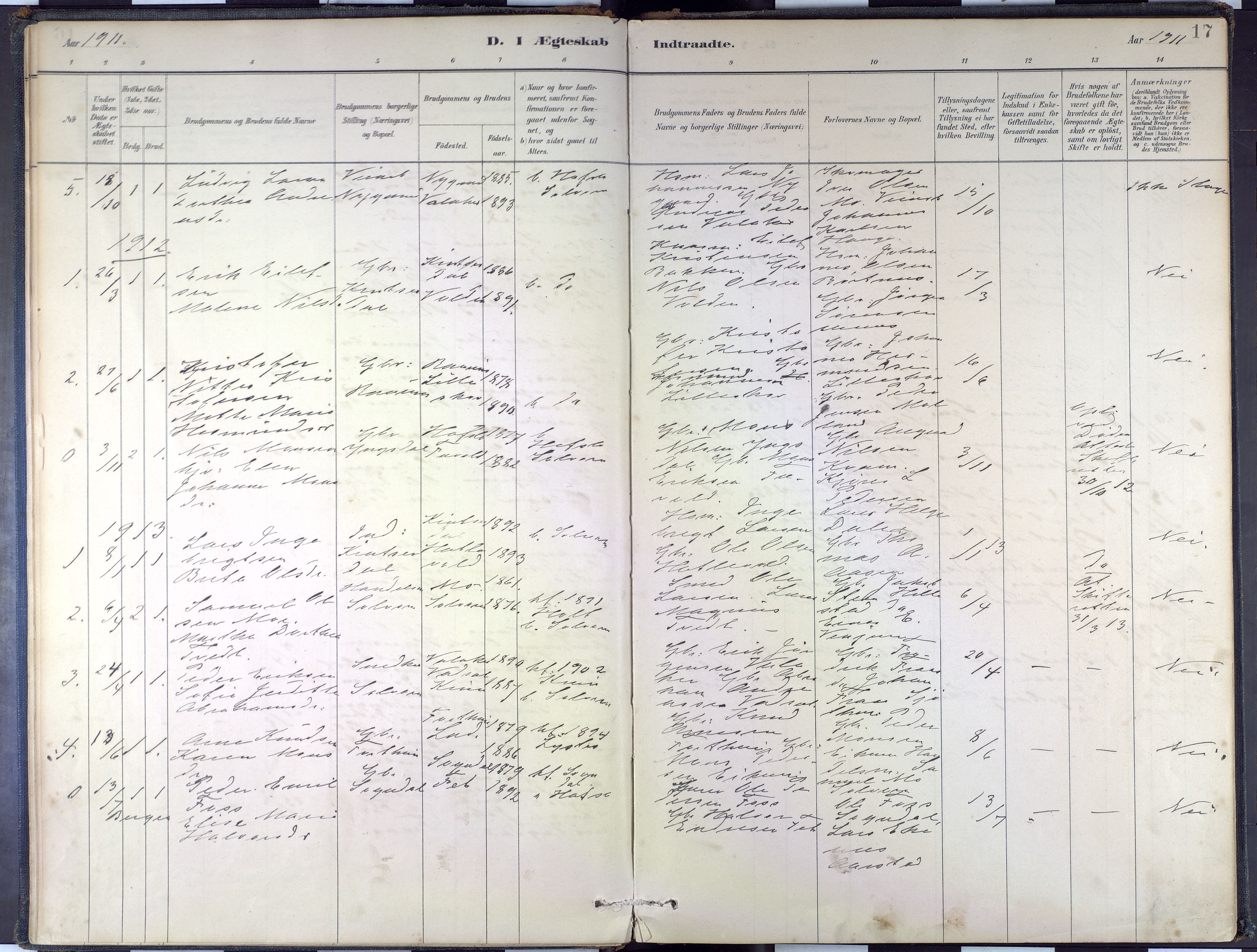 Hafslo sokneprestembete, SAB/A-80301/H/Haa/Haac/L0003: Parish register (official) no. C 3, 1881-2004, p. 17