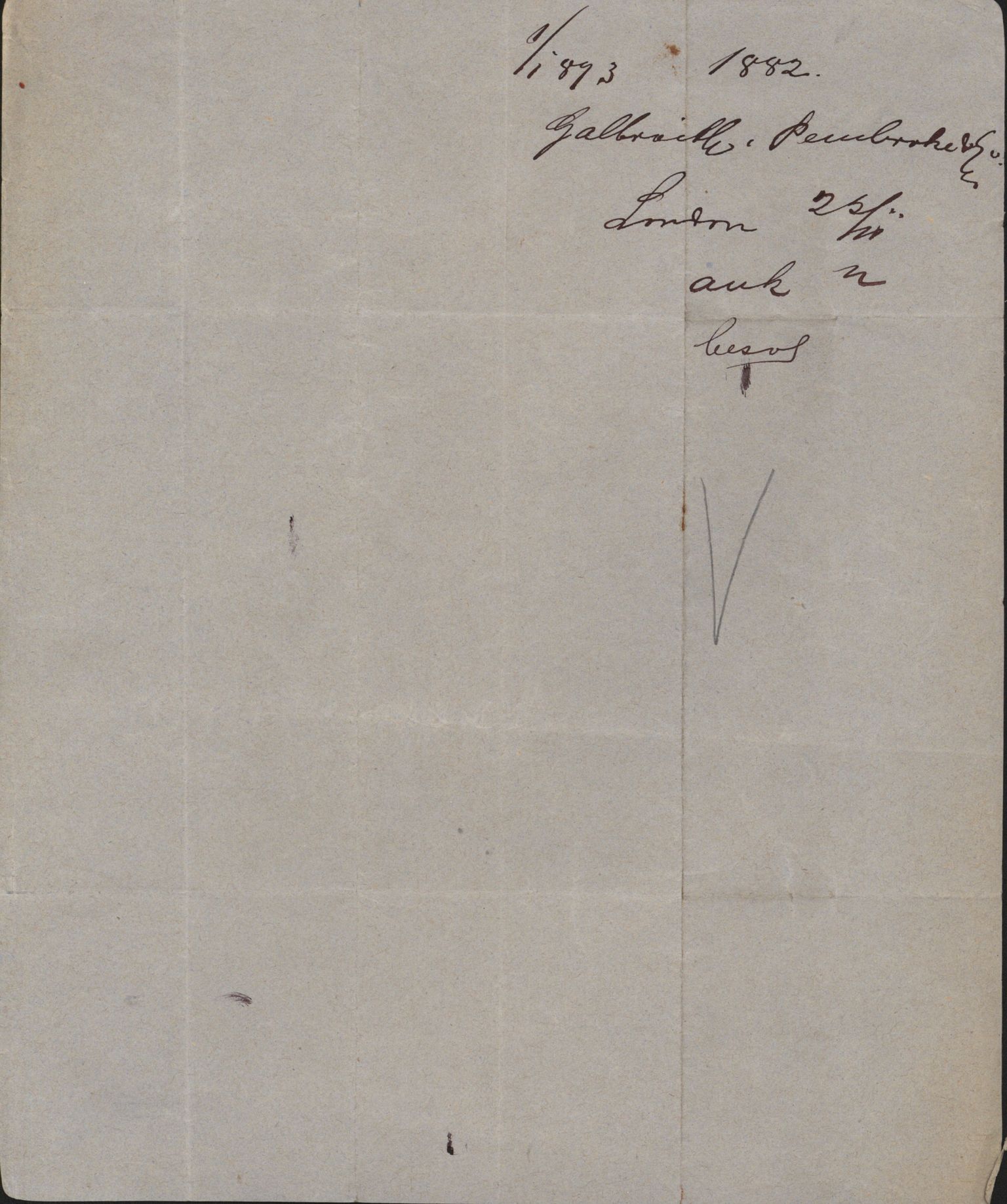 Pa 63 - Østlandske skibsassuranceforening, VEMU/A-1079/G/Ga/L0014/0009: Havaridokumenter / Peter, Olinda, Prinds Chr. August, Poseidon, 1882, p. 28
