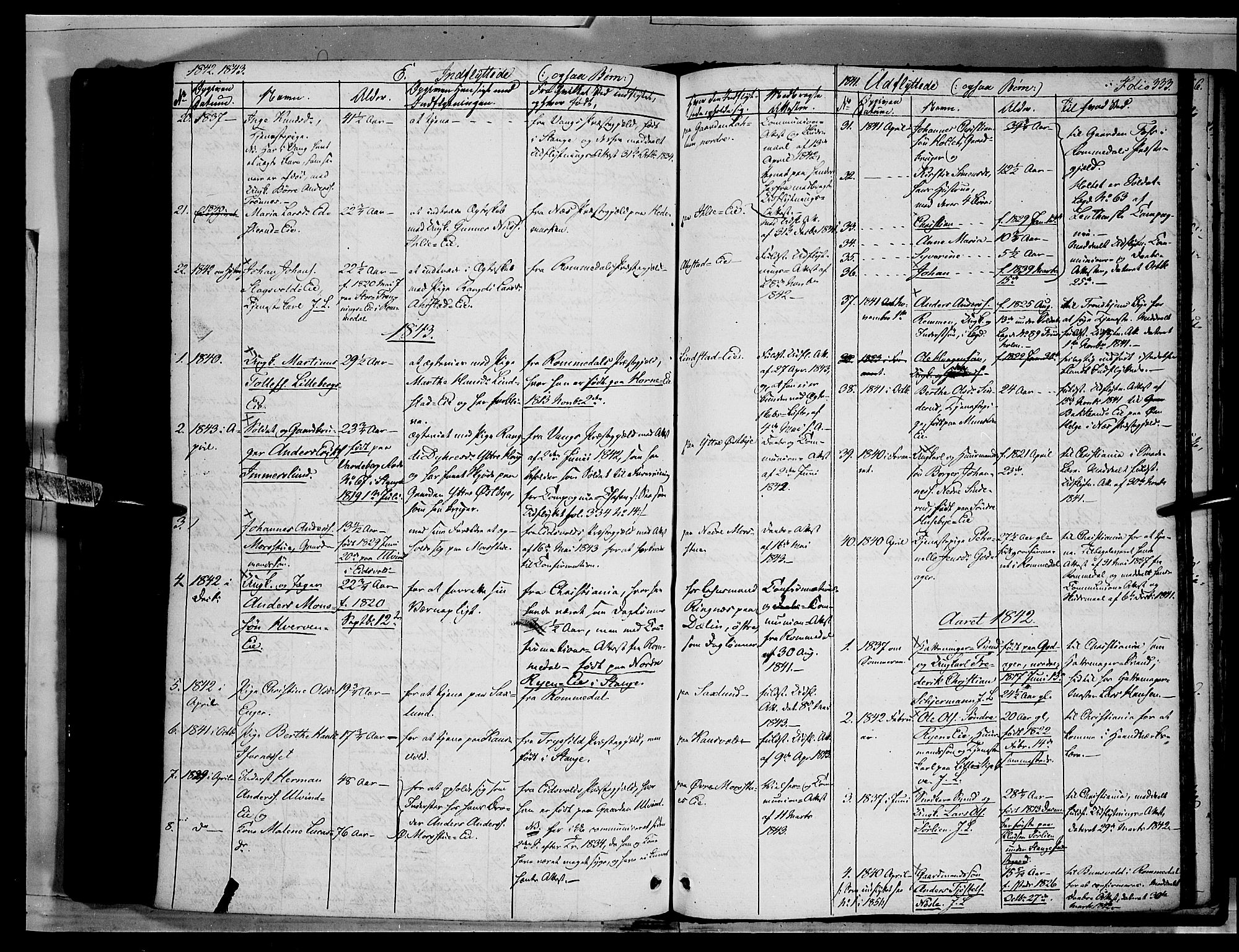 Stange prestekontor, SAH/PREST-002/K/L0010: Parish register (official) no. 10, 1835-1845, p. 333