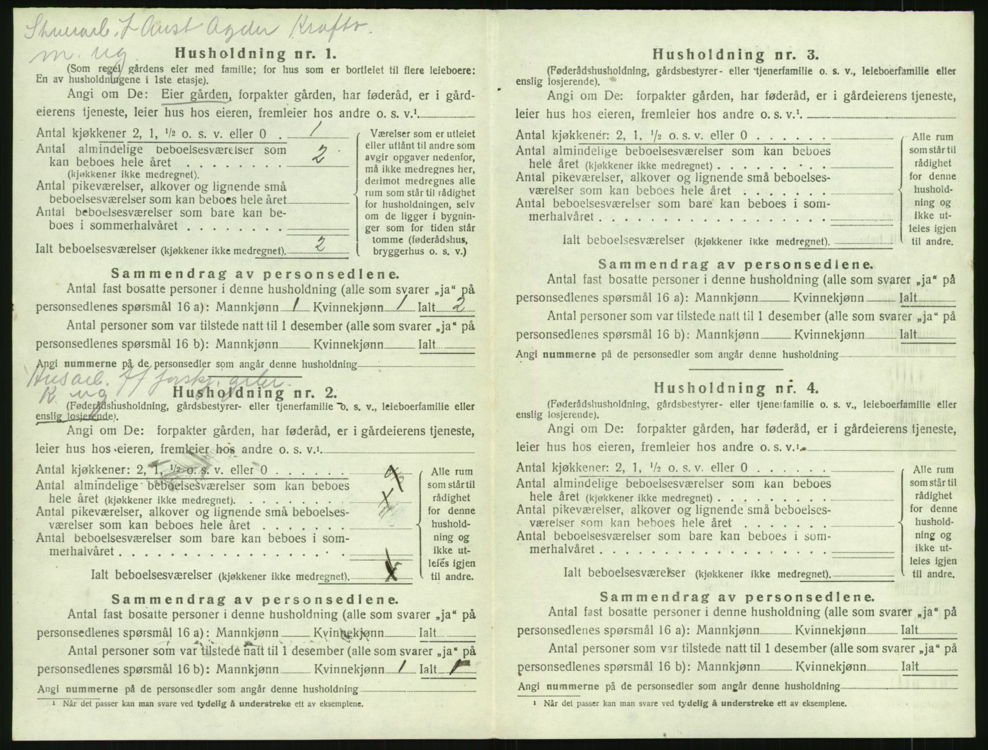 SAK, 1920 census for Åmli, 1920, p. 150