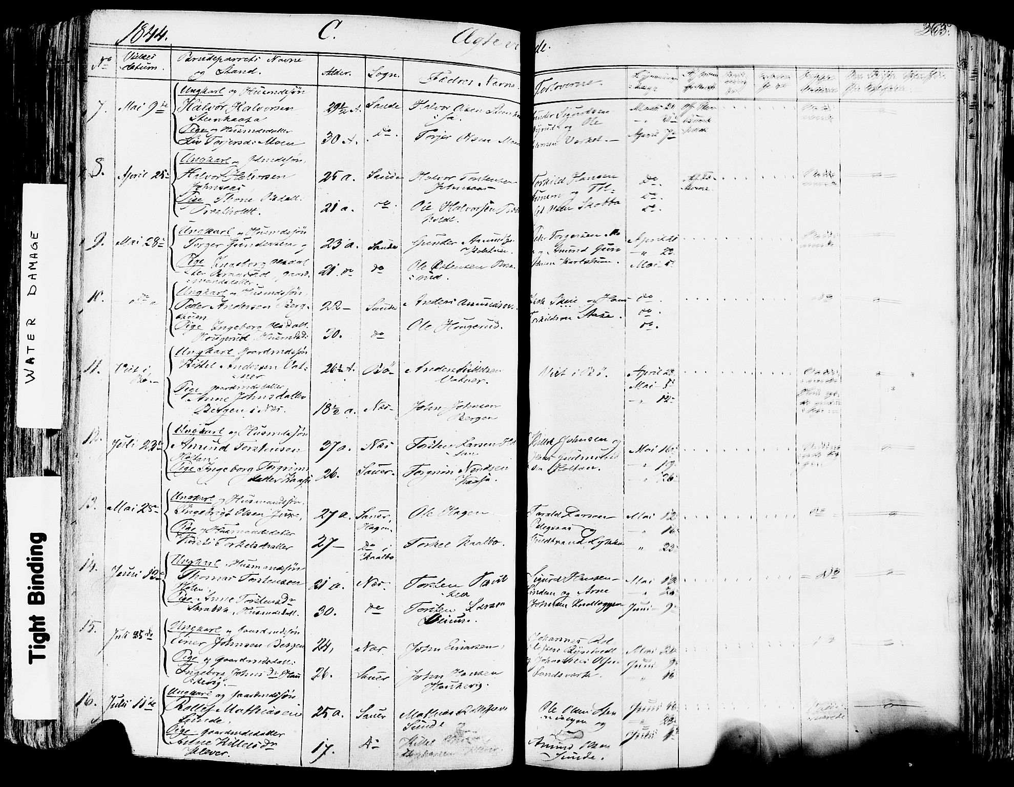 Sauherad kirkebøker, SAKO/A-298/F/Fa/L0006: Parish register (official) no. I 6, 1827-1850, p. 265