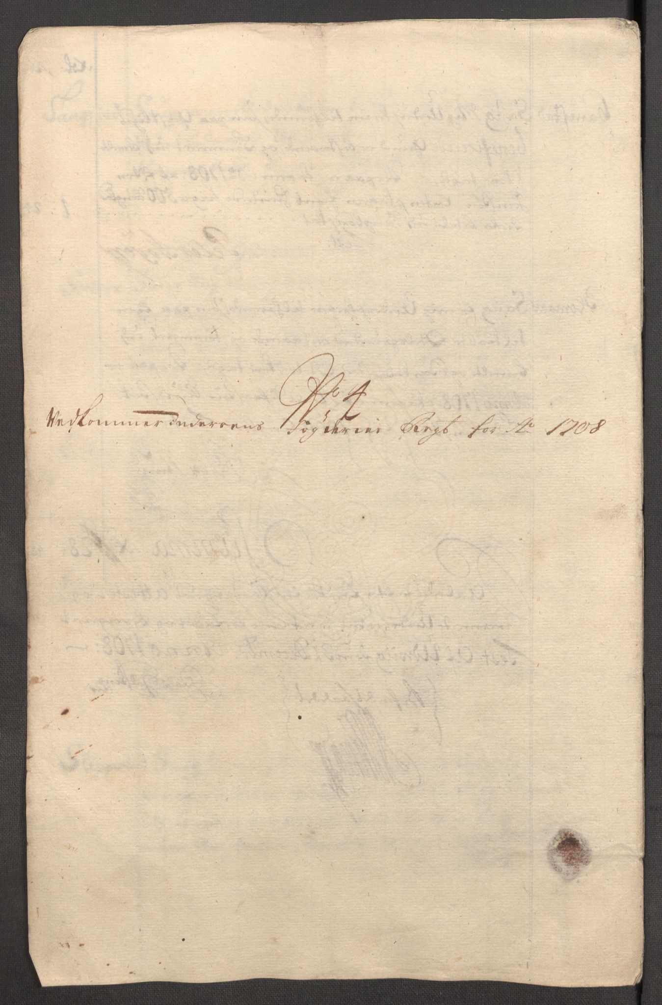 Rentekammeret inntil 1814, Reviderte regnskaper, Fogderegnskap, RA/EA-4092/R63/L4316: Fogderegnskap Inderøy, 1708, p. 131