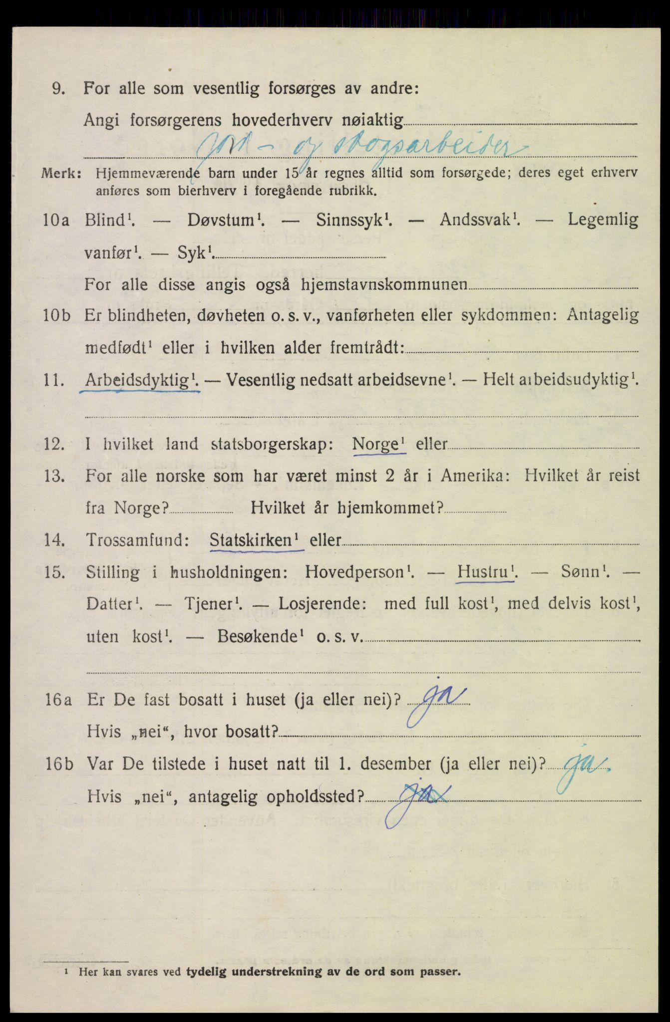 SAH, 1920 census for Romedal, 1920, p. 6950