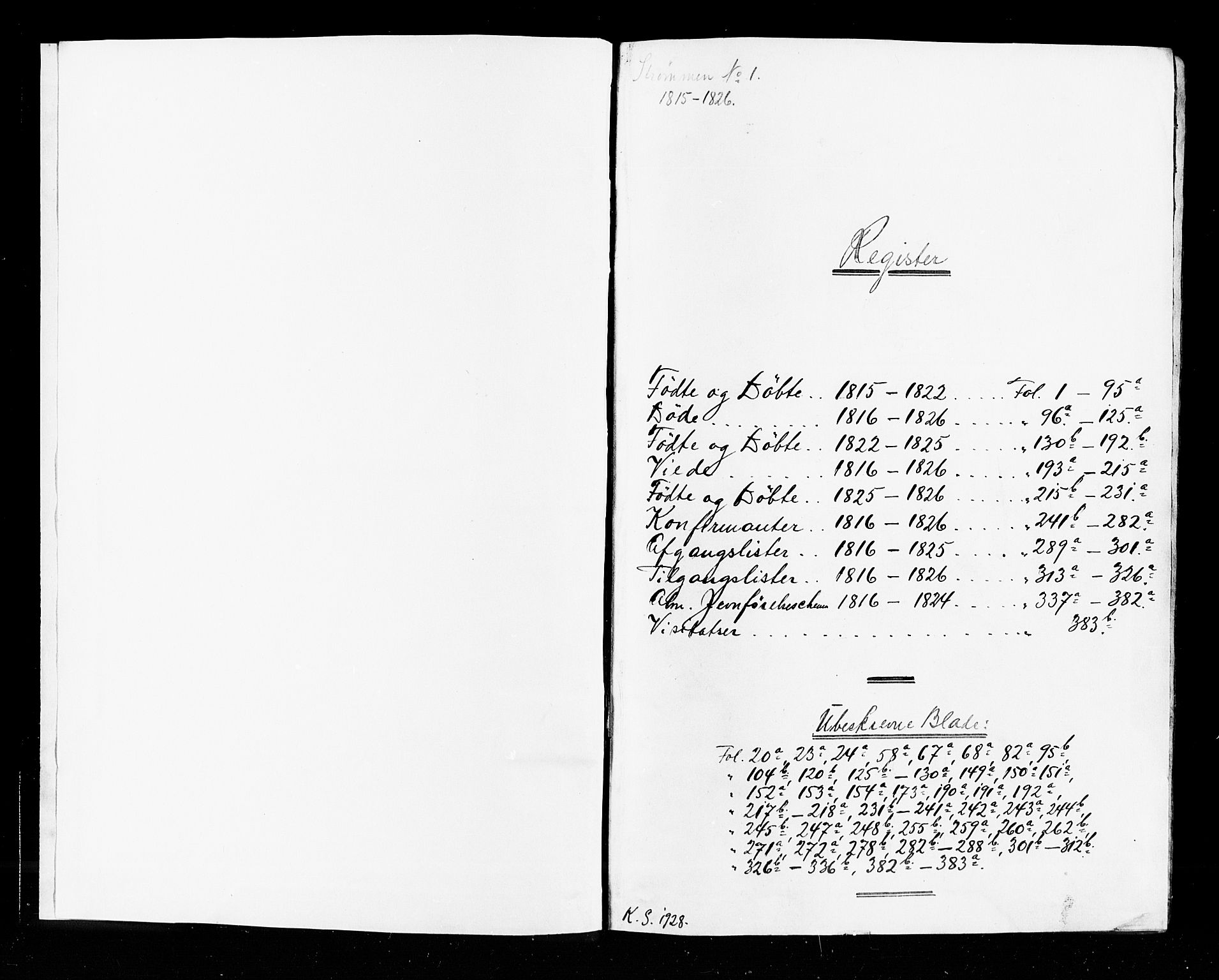 Hurum kirkebøker, SAKO/A-229/G/Ga/L0001: Parish register (copy) no. I 1, 1816-1826