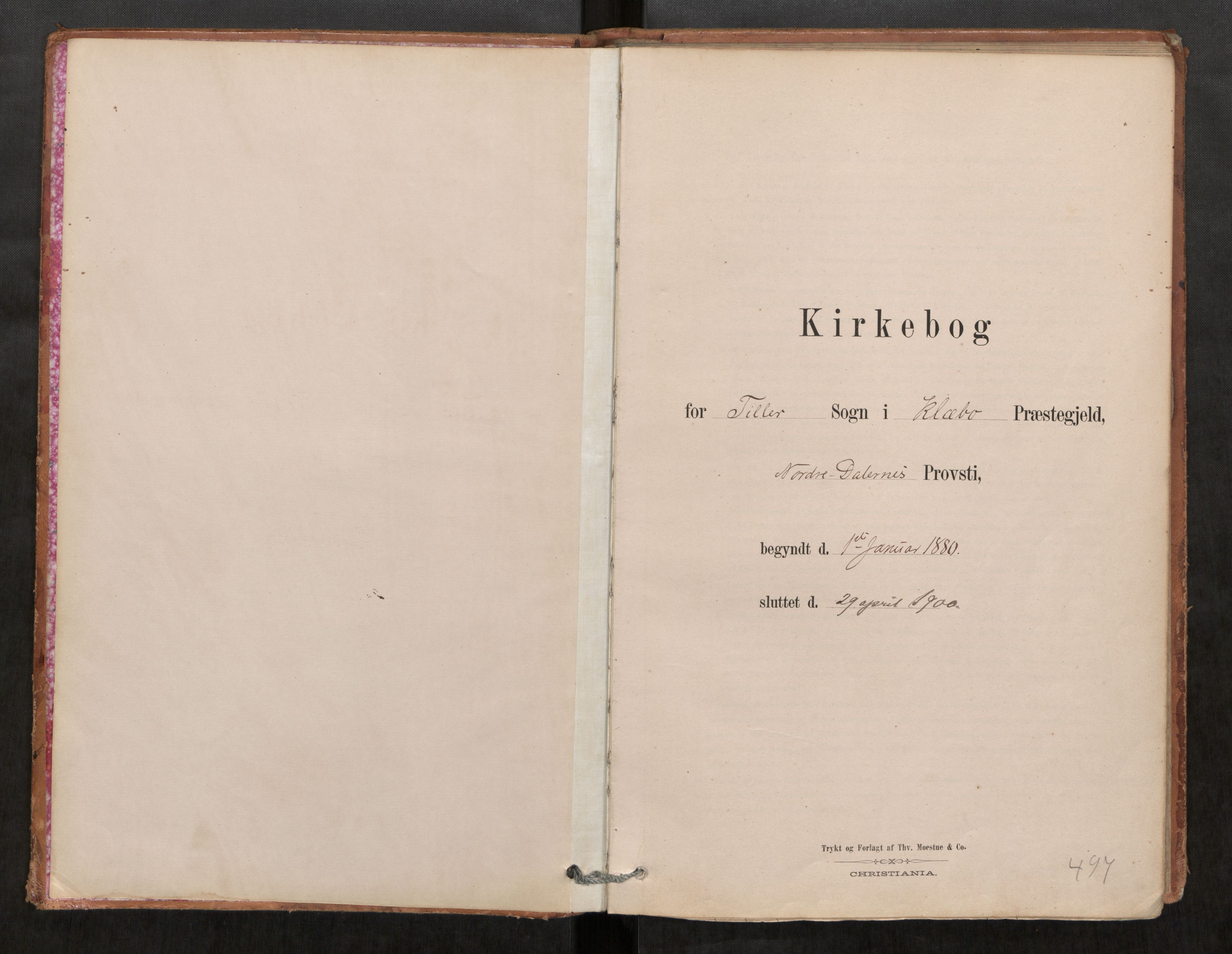 Klæbu sokneprestkontor, SAT/A-1112: Parish register (official) no. 1, 1880-1900