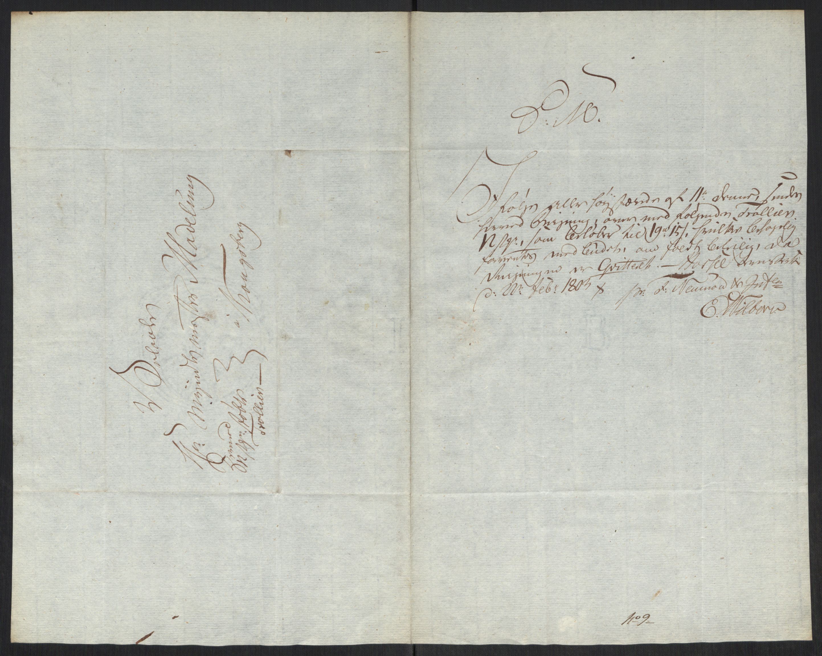 Rentekammeret inntil 1814, Realistisk ordnet avdeling, RA/EA-4070/Oa/L0008: [Y6]: Embetsbrev til myntmesteren på Kongsberg (1797-1806 og 1808-1813), 1797-1813, p. 154