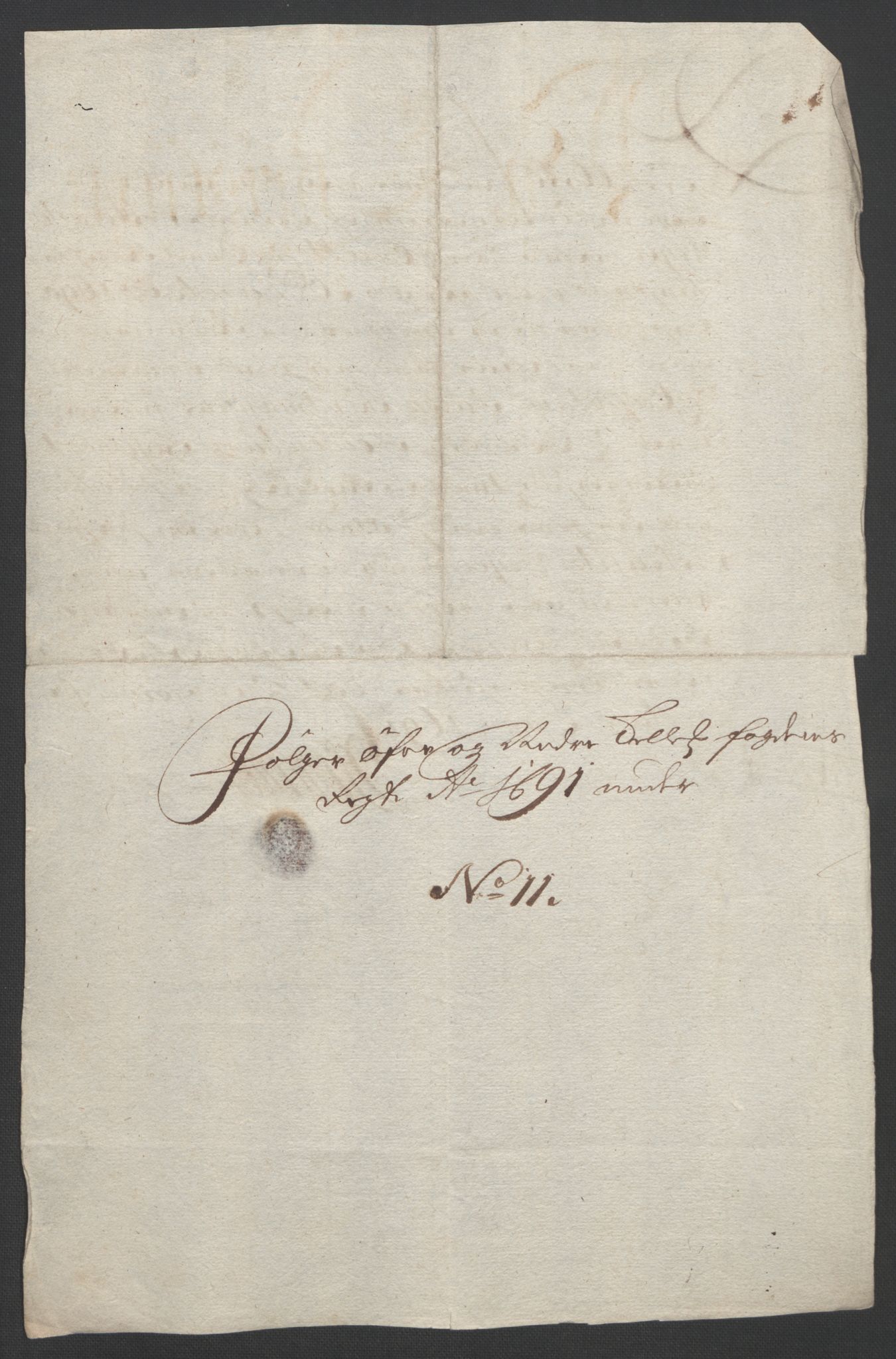 Rentekammeret inntil 1814, Reviderte regnskaper, Fogderegnskap, AV/RA-EA-4092/R35/L2091: Fogderegnskap Øvre og Nedre Telemark, 1690-1693, p. 82