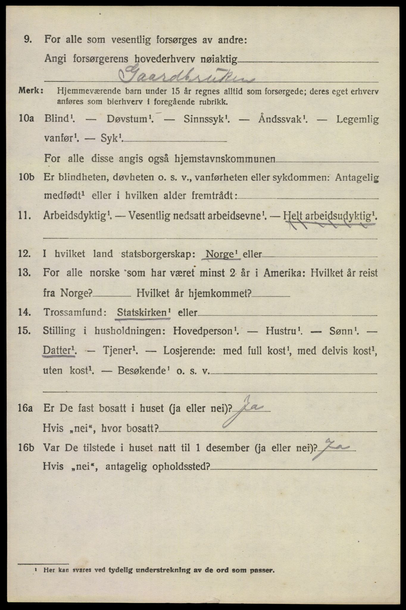 SAKO, 1920 census for Lardal, 1920, p. 5246