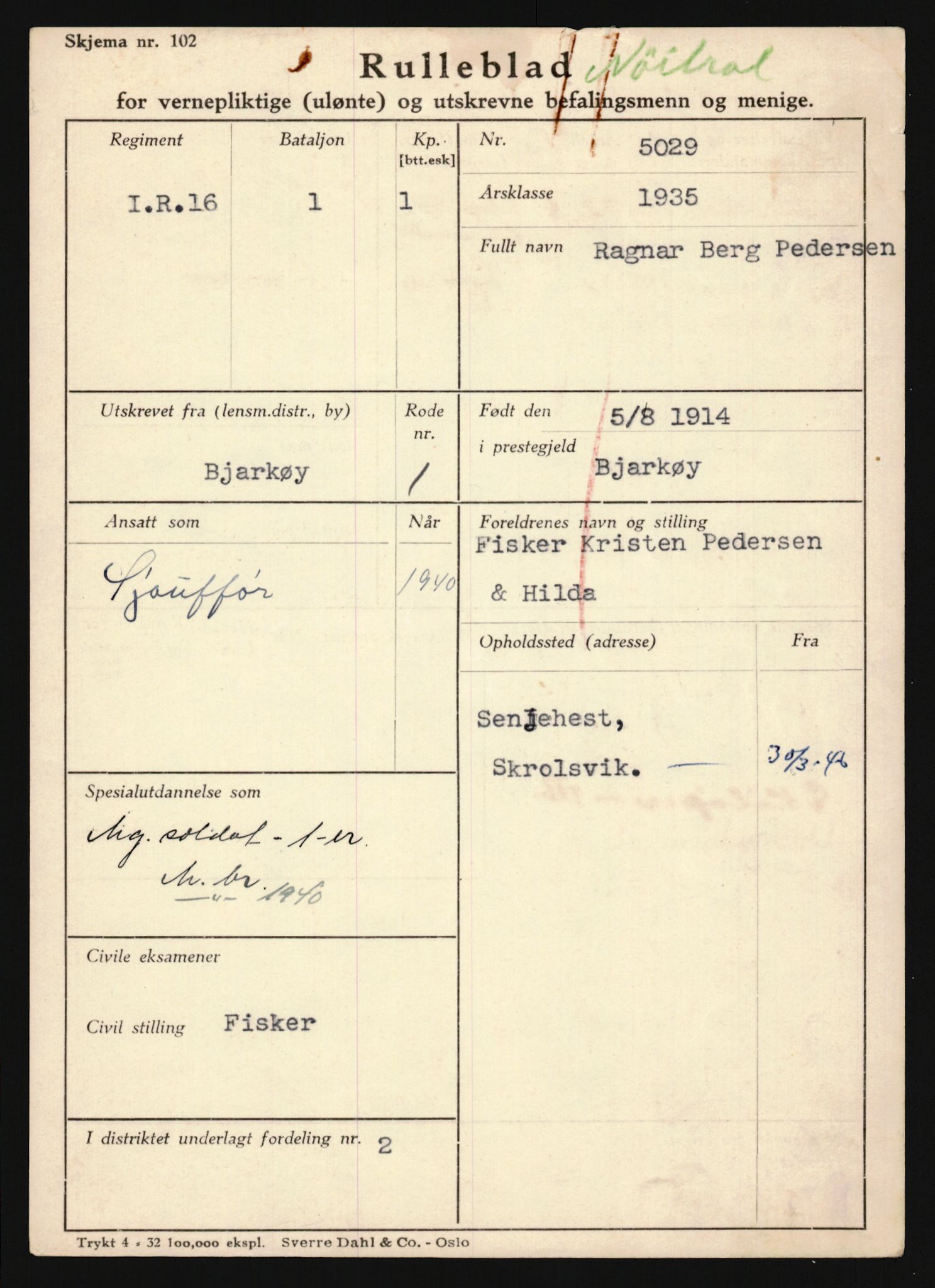 Forsvaret, Troms infanteriregiment nr. 16, AV/RA-RAFA-3146/P/Pa/L0019: Rulleblad for regimentets menige mannskaper, årsklasse 1935, 1935, p. 1025