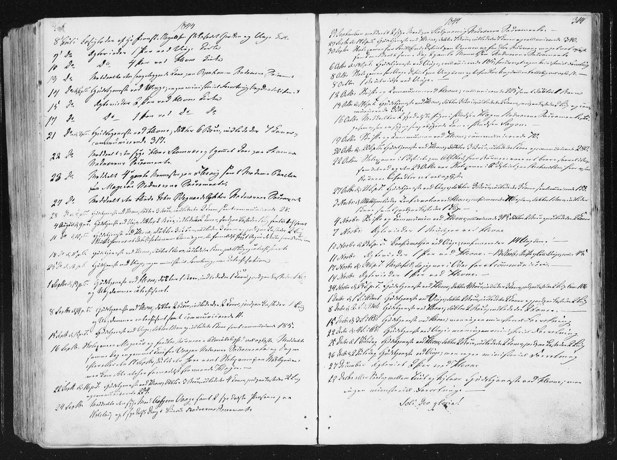 Ministerialprotokoller, klokkerbøker og fødselsregistre - Sør-Trøndelag, SAT/A-1456/630/L0493: Parish register (official) no. 630A06, 1841-1851, p. 314