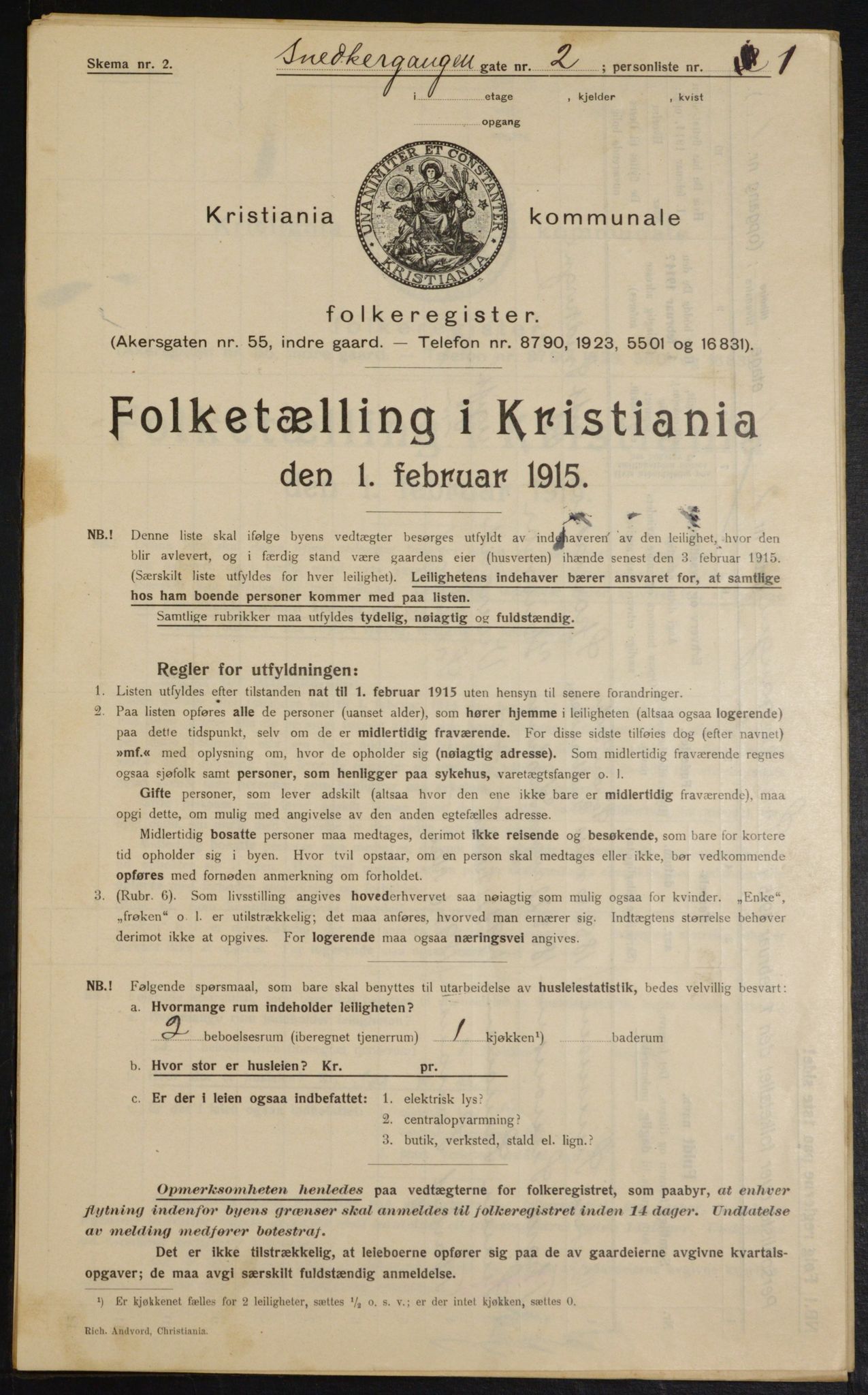 OBA, Municipal Census 1915 for Kristiania, 1915, p. 97824