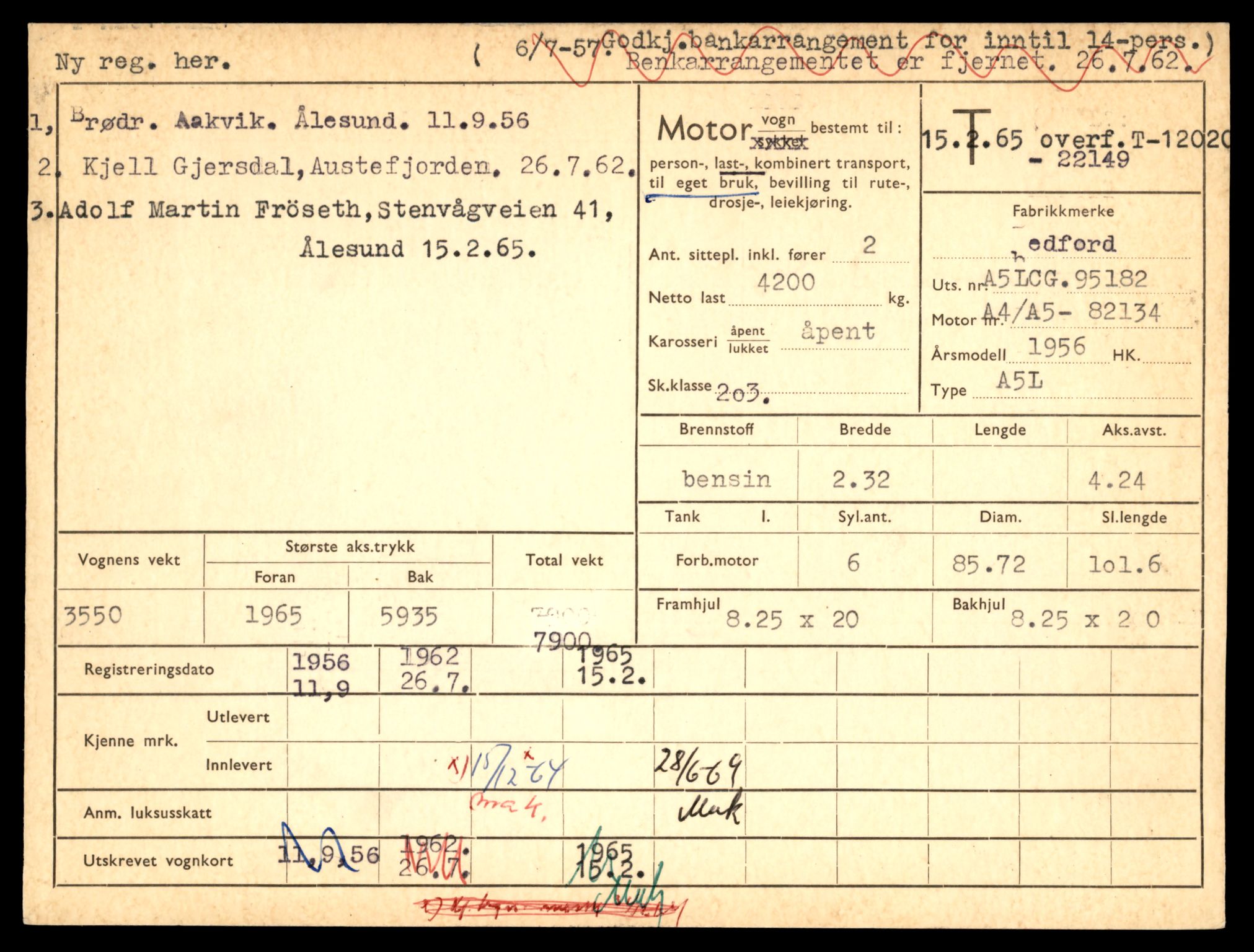 Møre og Romsdal vegkontor - Ålesund trafikkstasjon, AV/SAT-A-4099/F/Fe/L0032: Registreringskort for kjøretøy T 11997 - T 12149, 1927-1998, p. 759