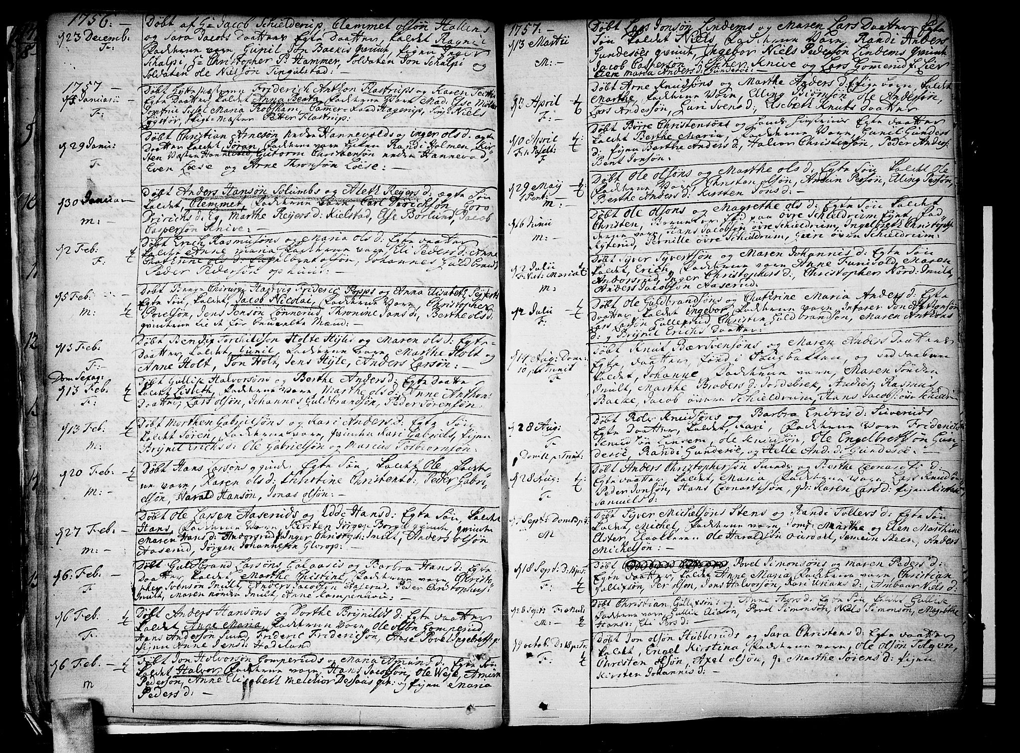 Skoger kirkebøker, AV/SAKO-A-59/F/Fa/L0001: Parish register (official) no. I 1, 1746-1814, p. 18