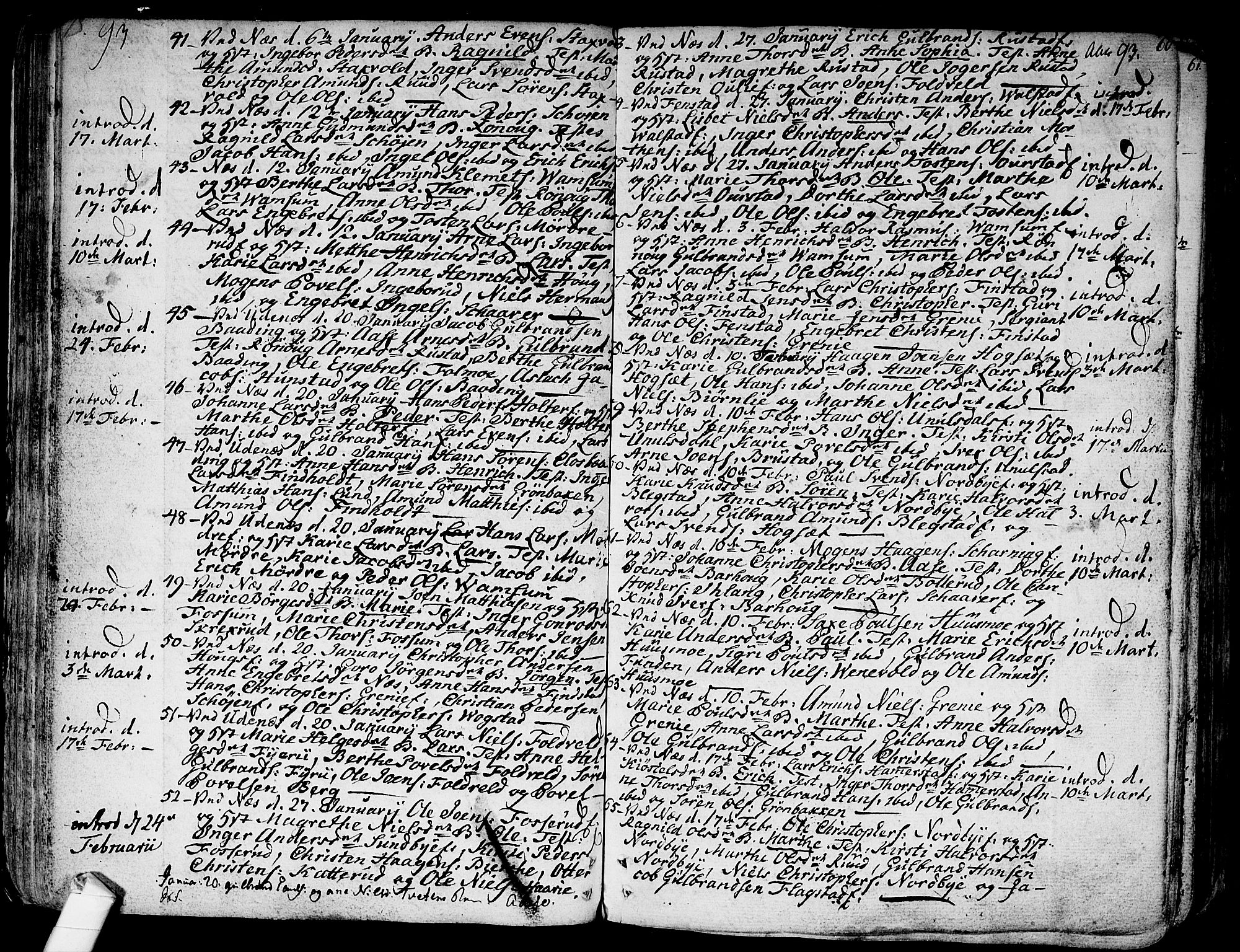 Nes prestekontor Kirkebøker, SAO/A-10410/F/Fa/L0004: Parish register (official) no. I 4, 1781-1816, p. 60