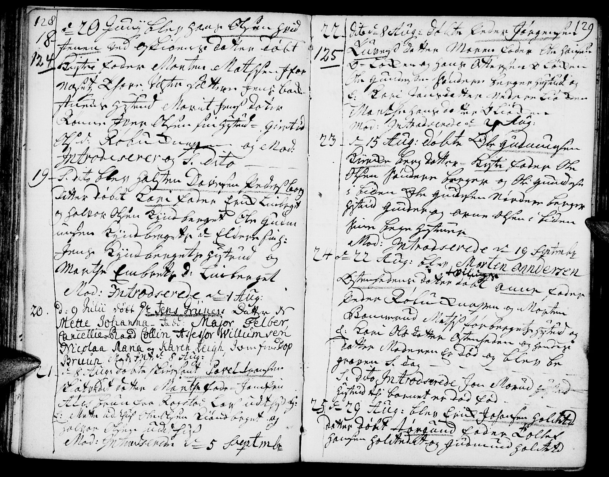 Elverum prestekontor, AV/SAH-PREST-044/H/Ha/Haa/L0002: Parish register (official) no. 2, 1751-1756, p. 128-129